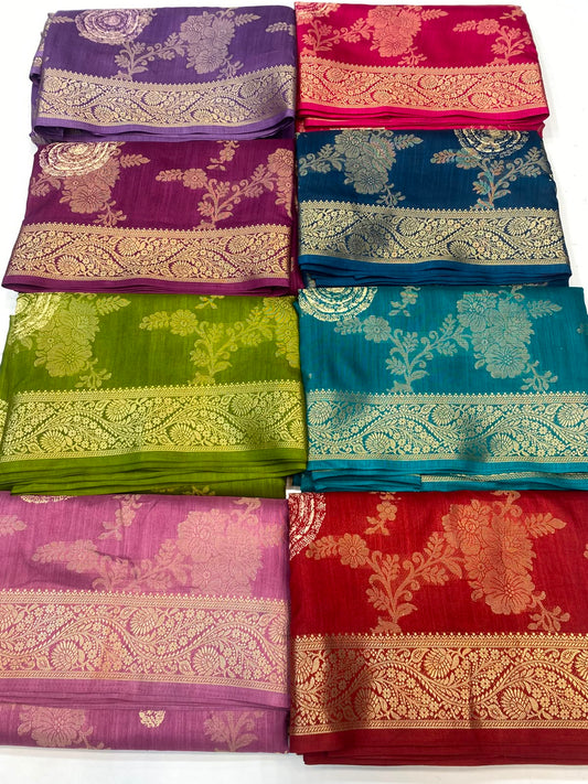 Semi Silk Butta Saree (3452-R35)