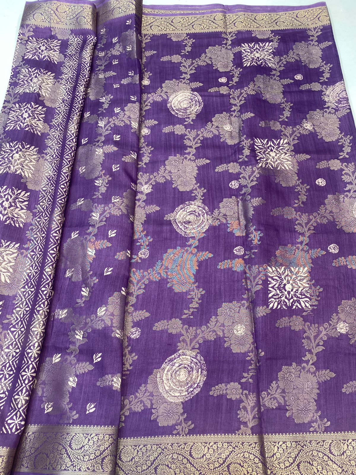 Semi Silk Butta Saree (3452-R35)