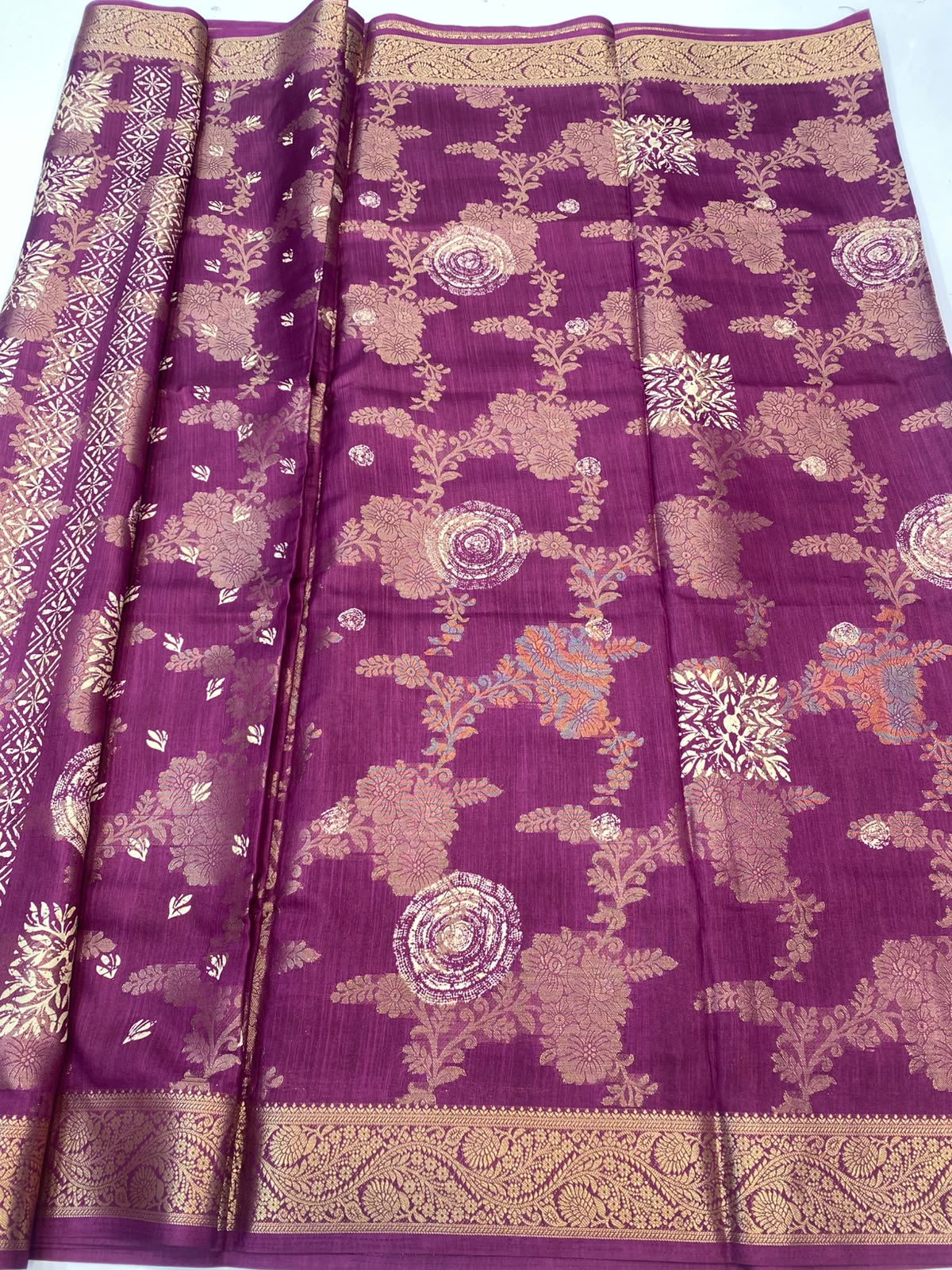 Semi Silk Butta Saree (3452-R35)