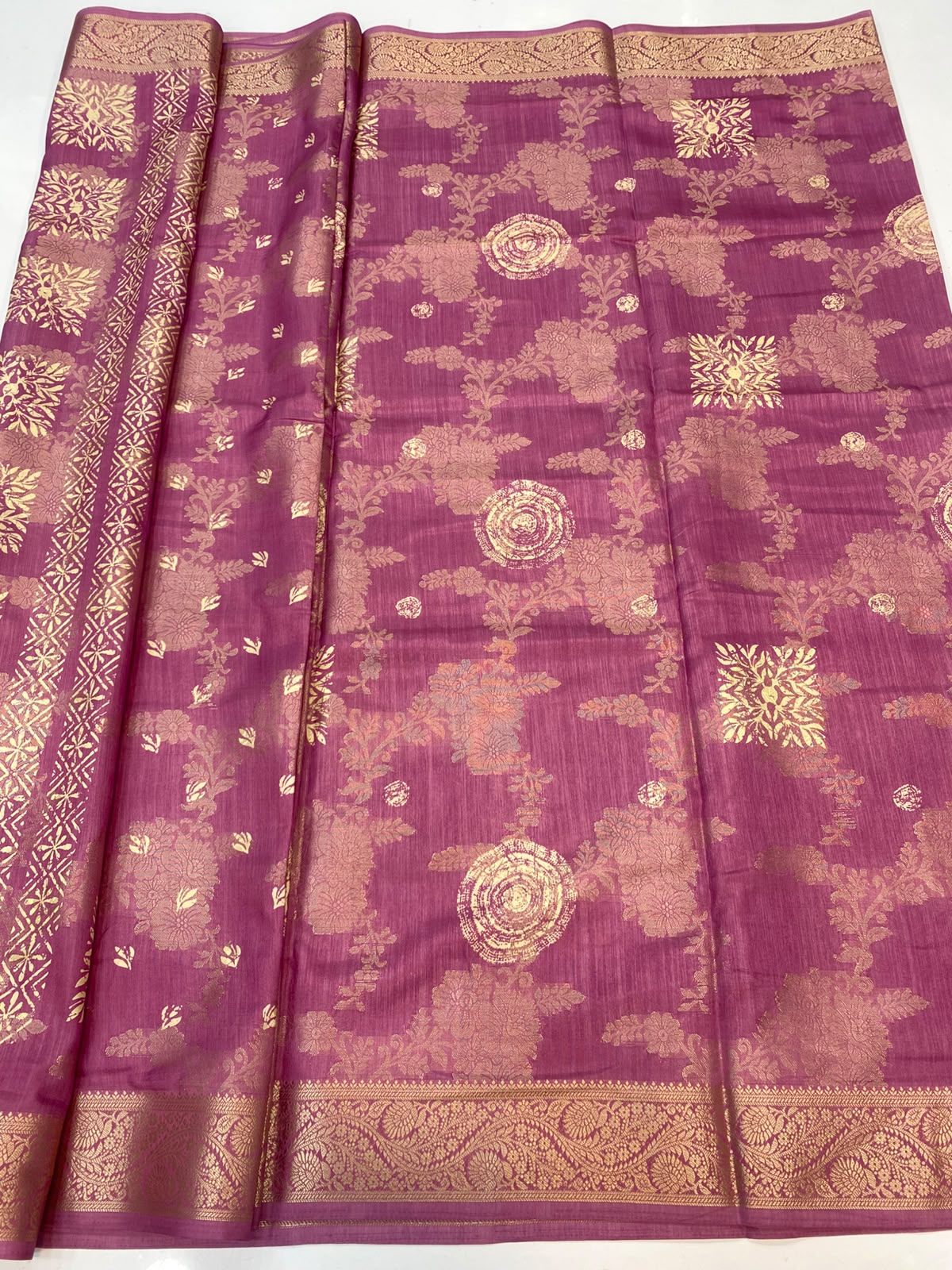 Semi Silk Butta Saree (3452-R35)