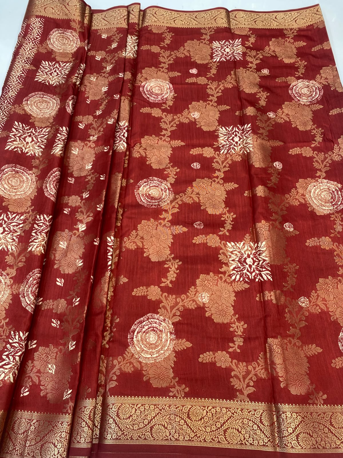 Semi Silk Butta Saree (3452-R35)
