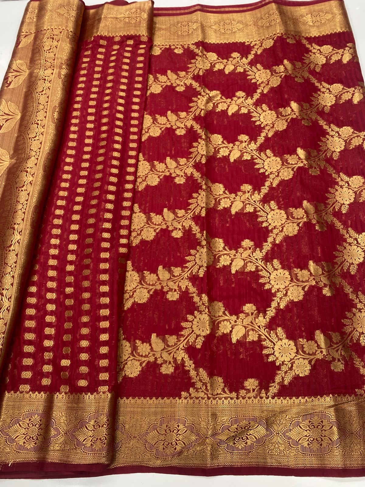 Semi Silk Butta Saree (3461-R21)