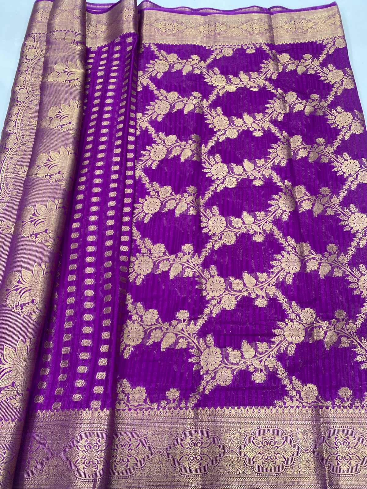 Semi Silk Butta Saree (3461-R21)