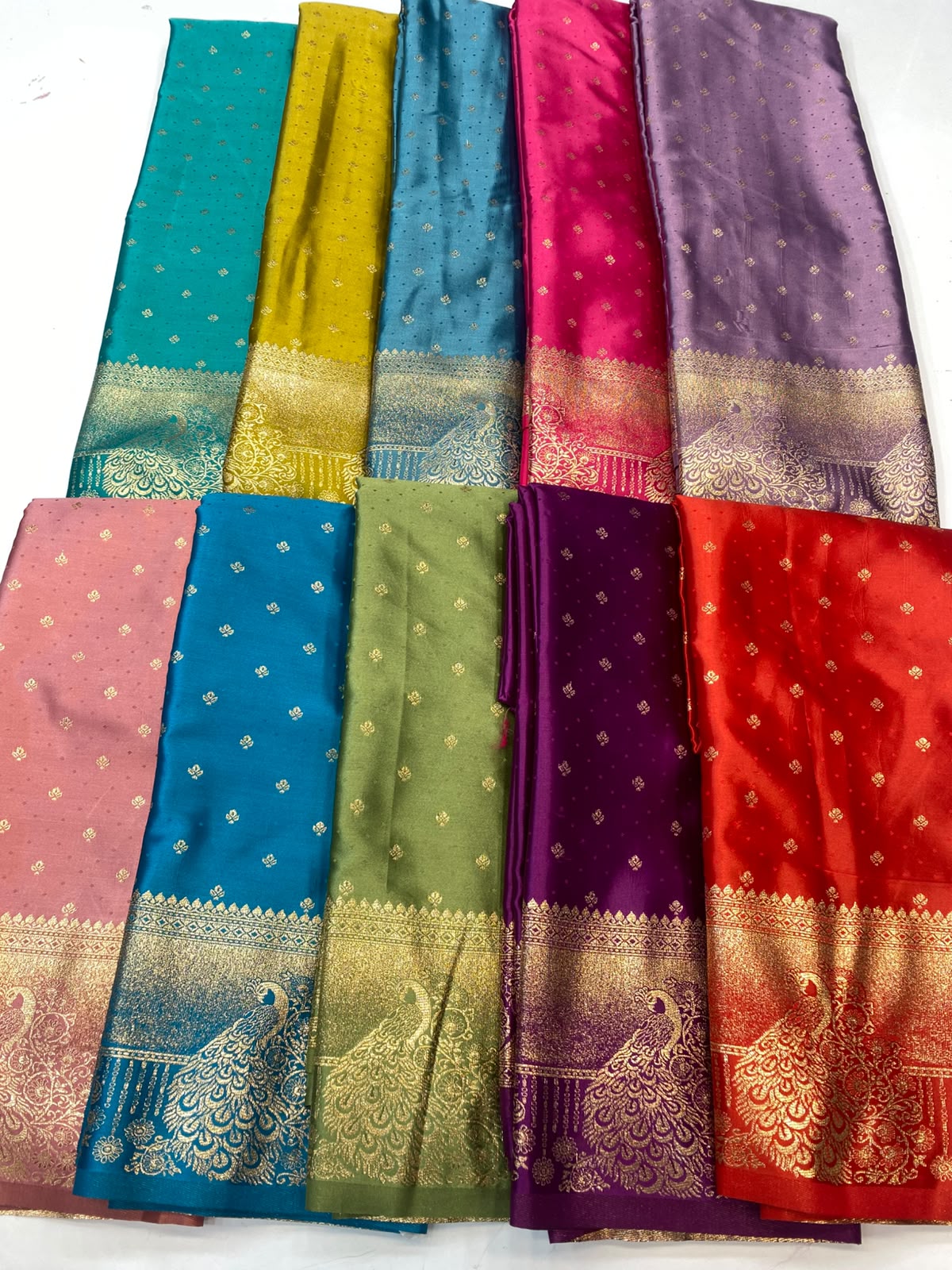 Semi Silk Butta Saree (3472-R42)