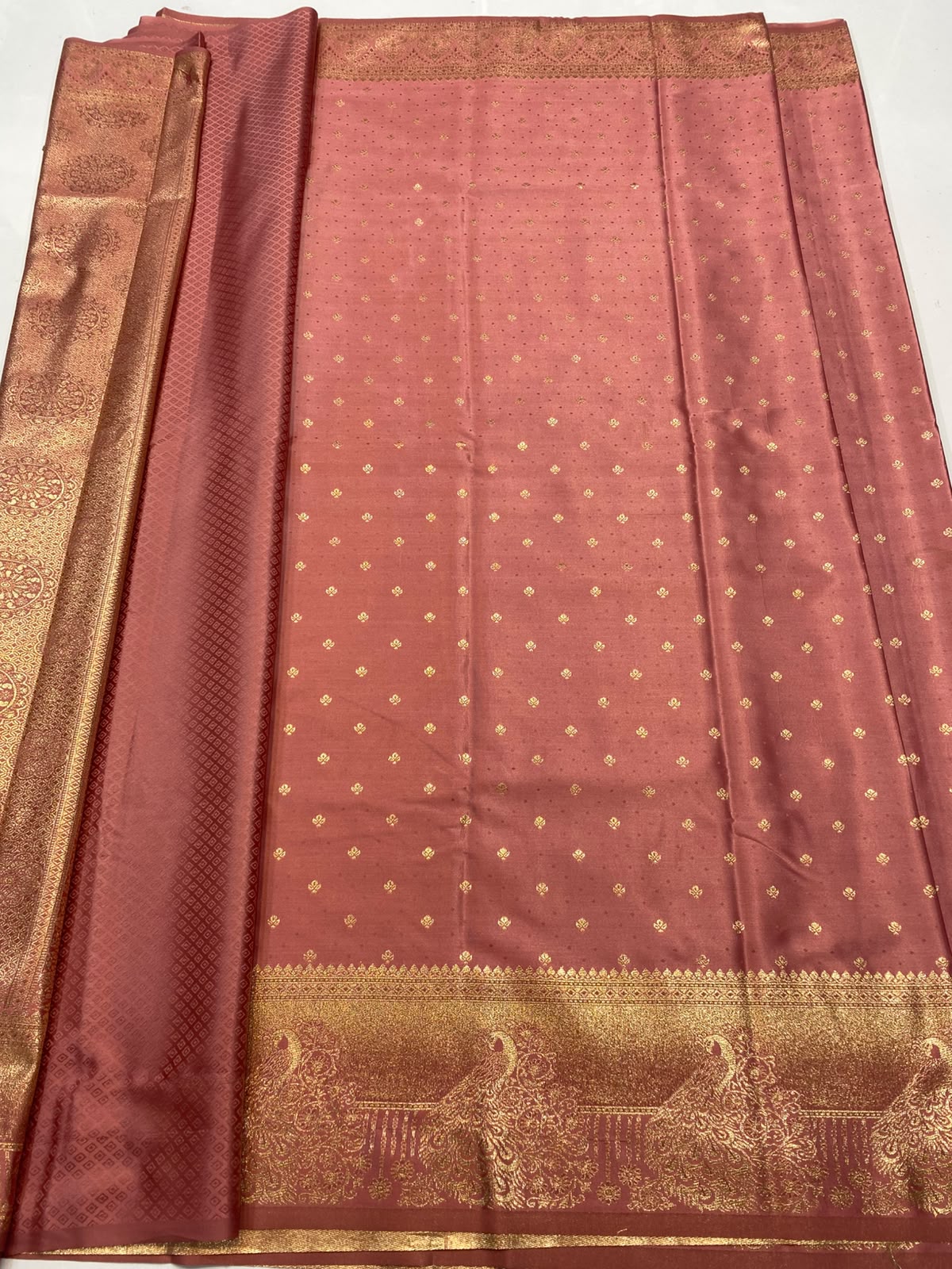 Semi Silk Butta Saree (3472-R42)
