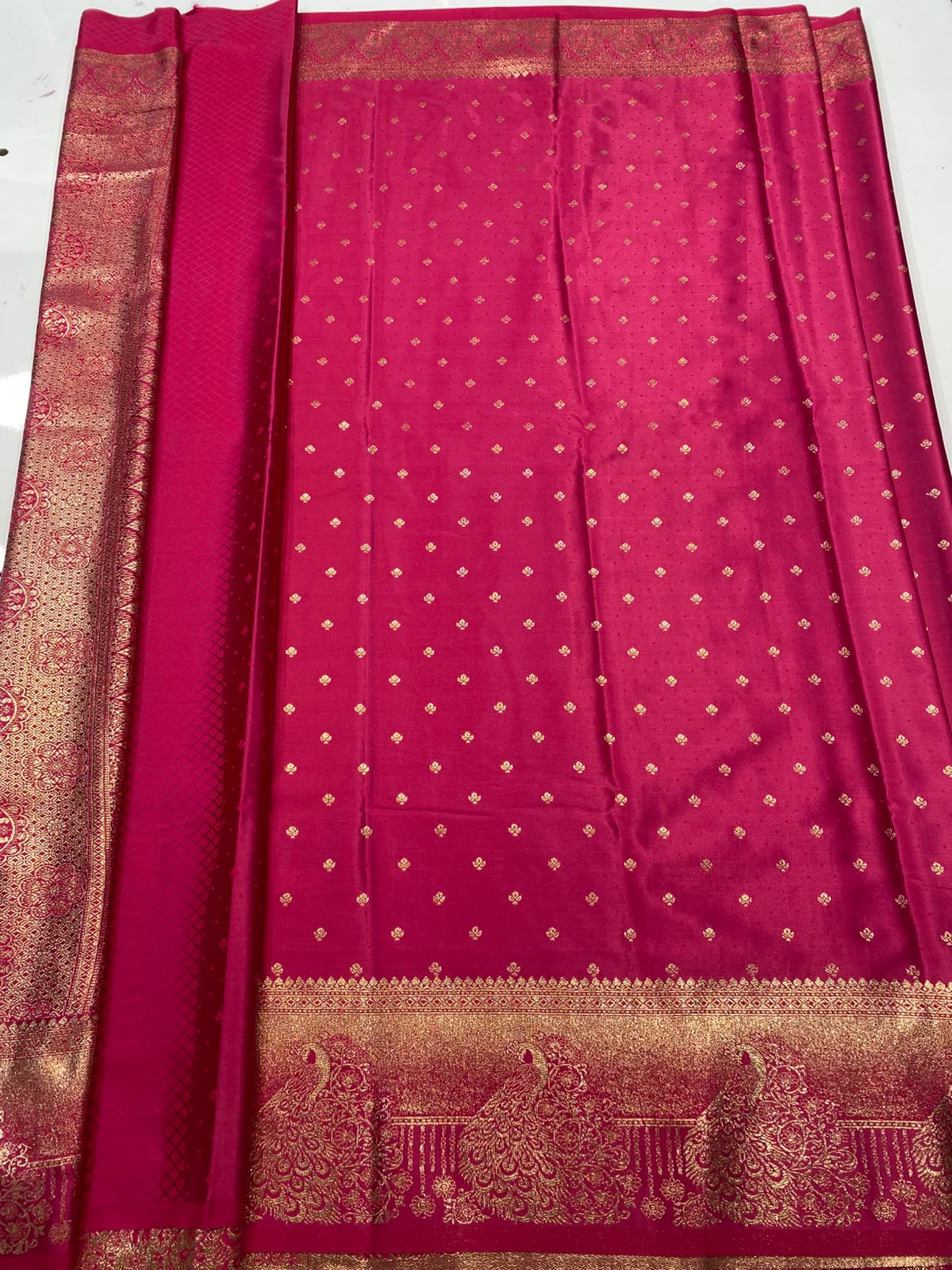 Semi Silk Butta Saree (3472-R42)