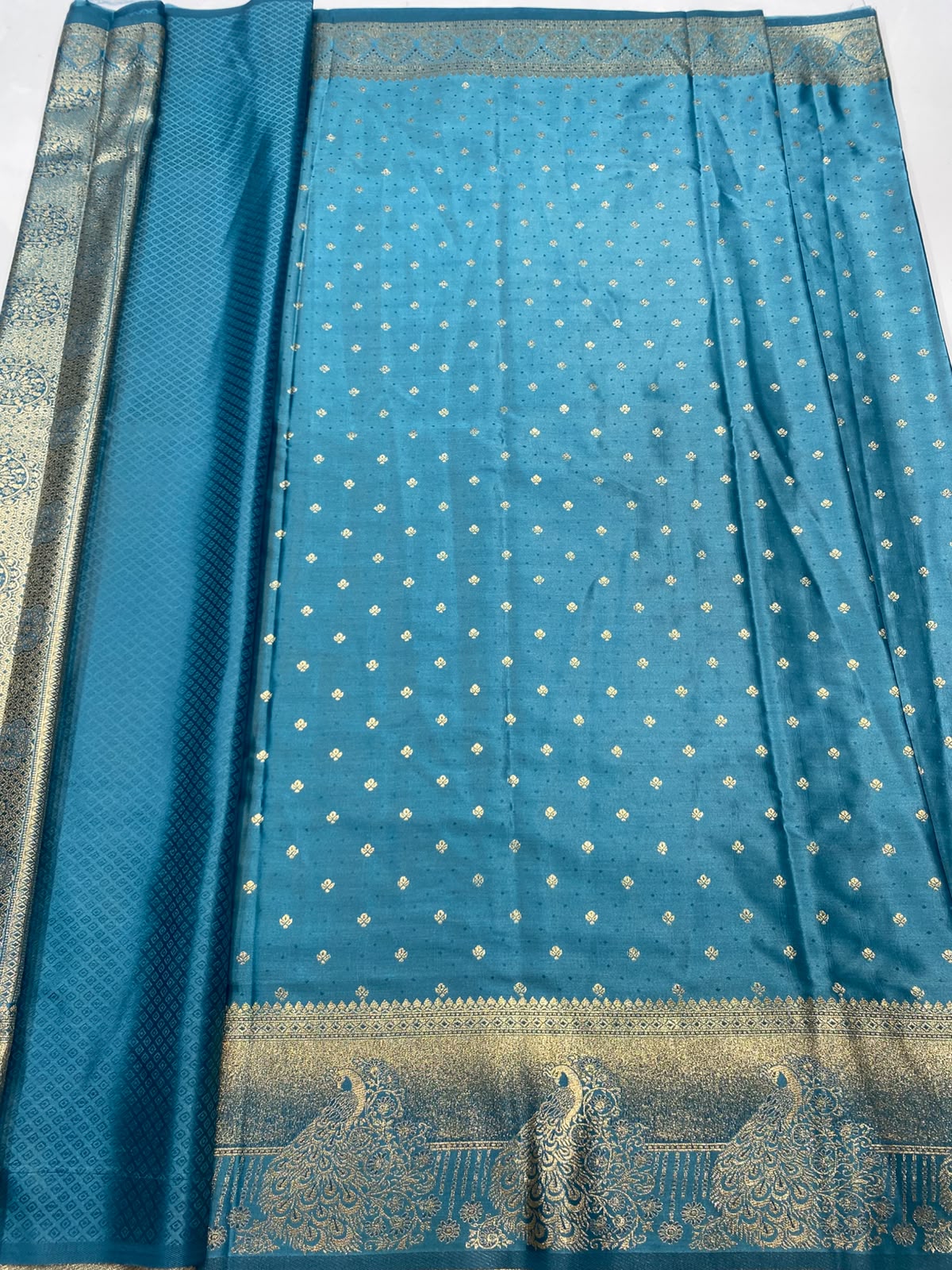 Semi Silk Butta Saree (3472-R42)