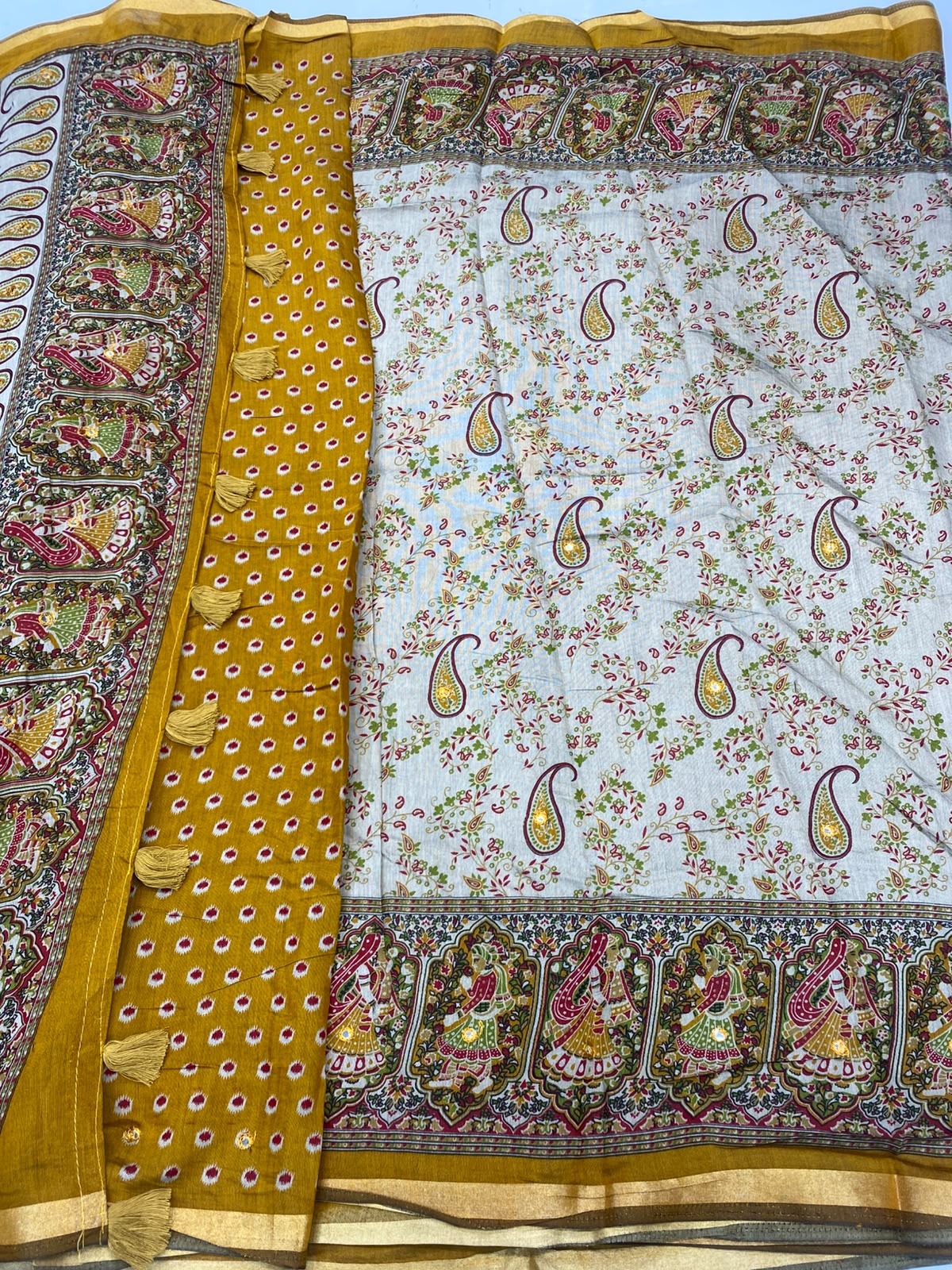 Fancy Digital Print Saree (3469A-R35)