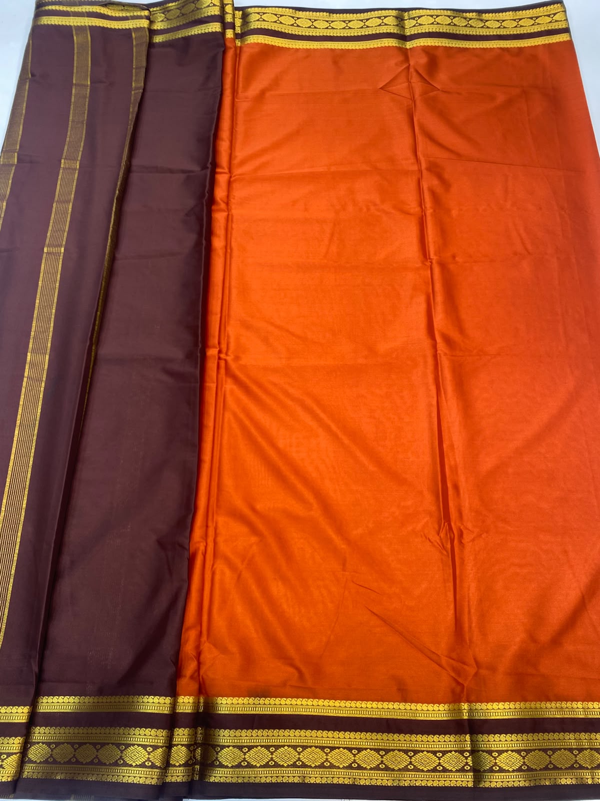Mysore Crepe Zari Border Saree (3465-R37)