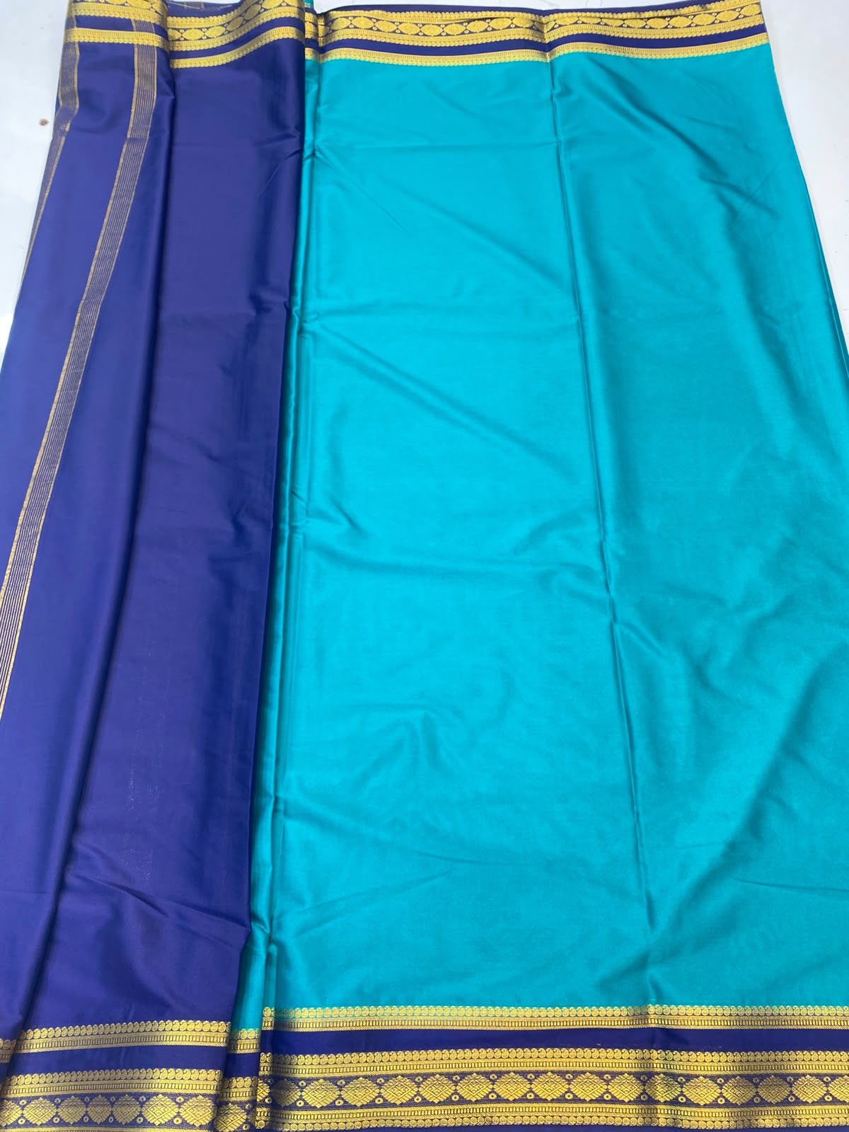Mysore Crepe Zari Border Saree (3465-R37)