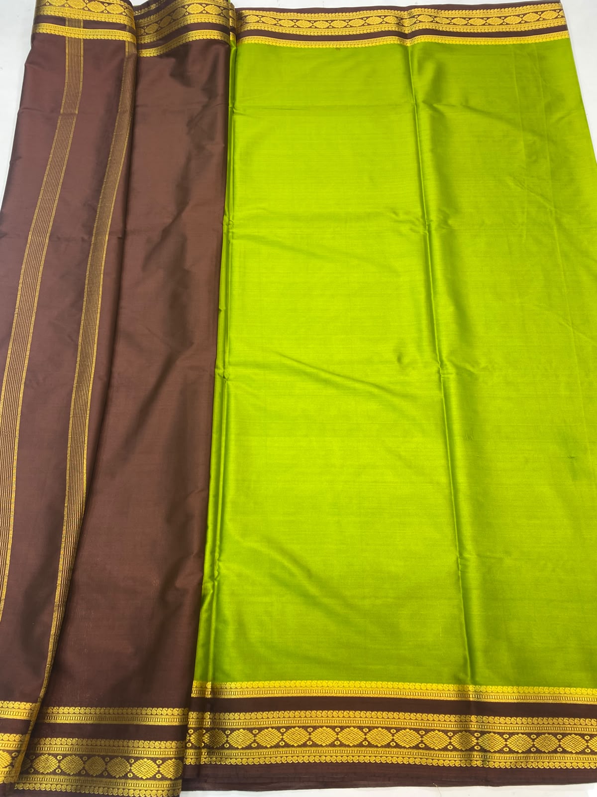 Mysore Crepe Zari Border Saree (3465-R37)