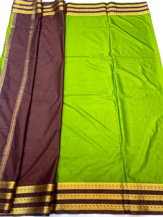 Mysore Crepe Zari Border Saree (3455F-R27)