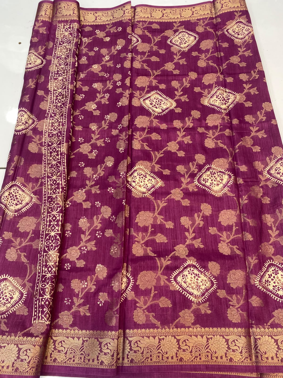 Semi Silk Butta Saree (3452A-R26)