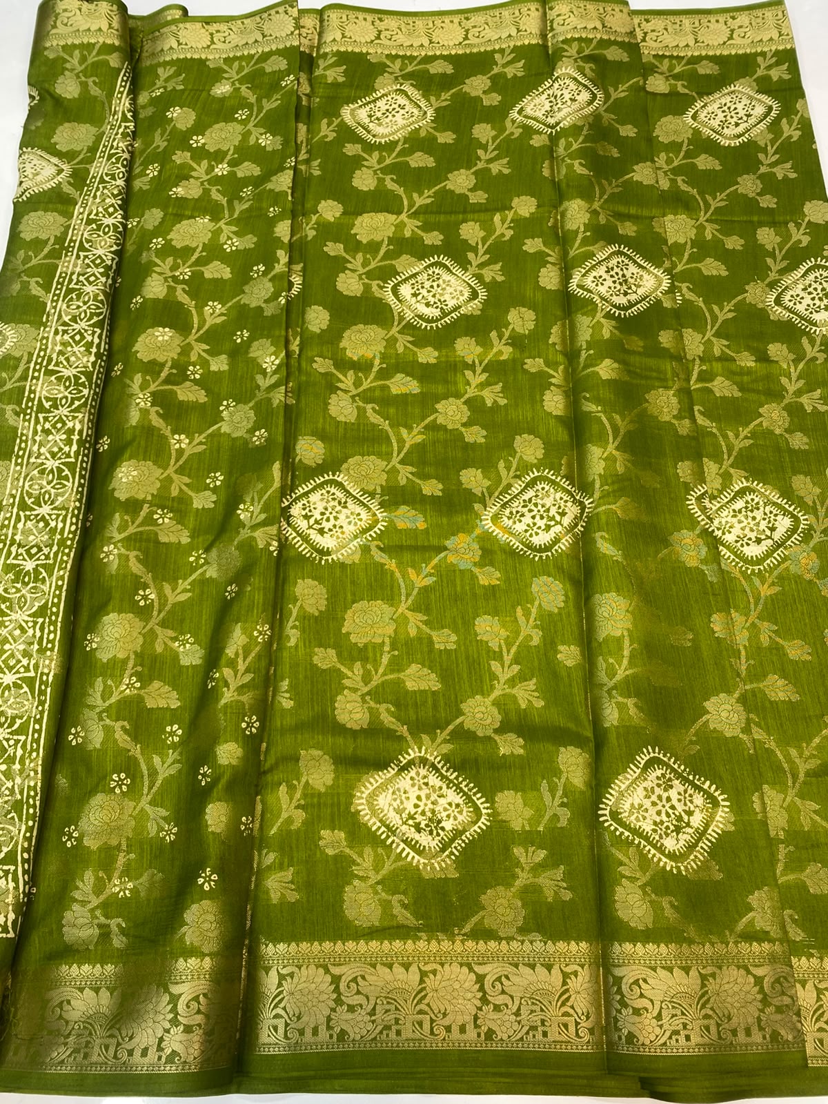 Semi Silk Butta Saree (3452A-R26)
