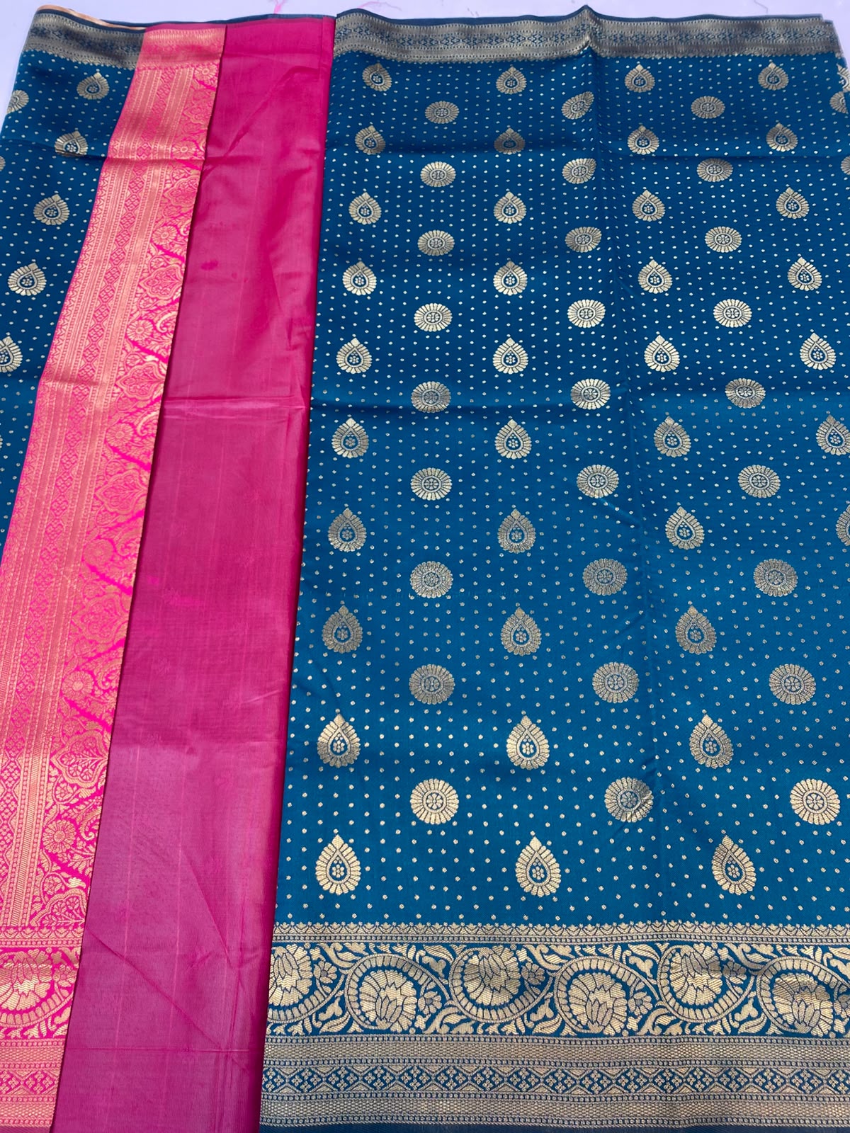 Semi Silk Butta Saree (3466-R11)
