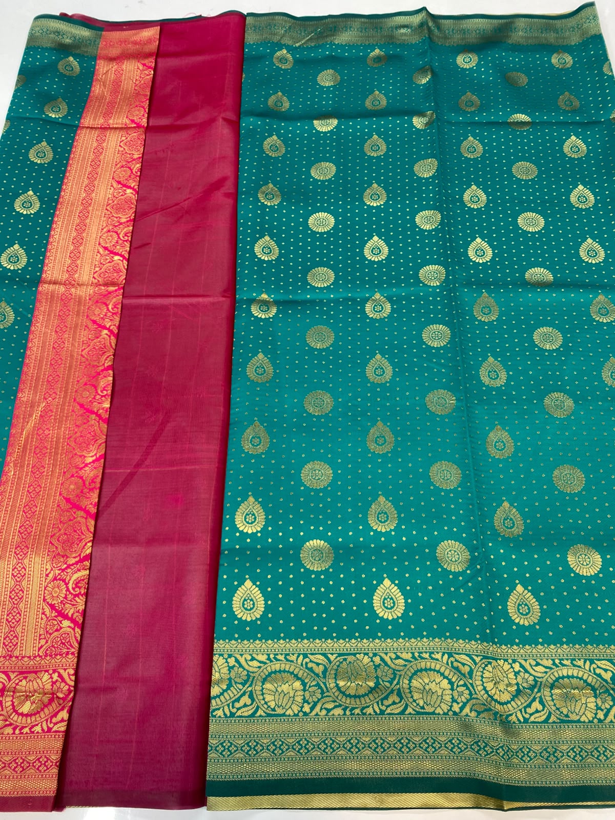 Semi Silk Butta Saree (3466-R11)