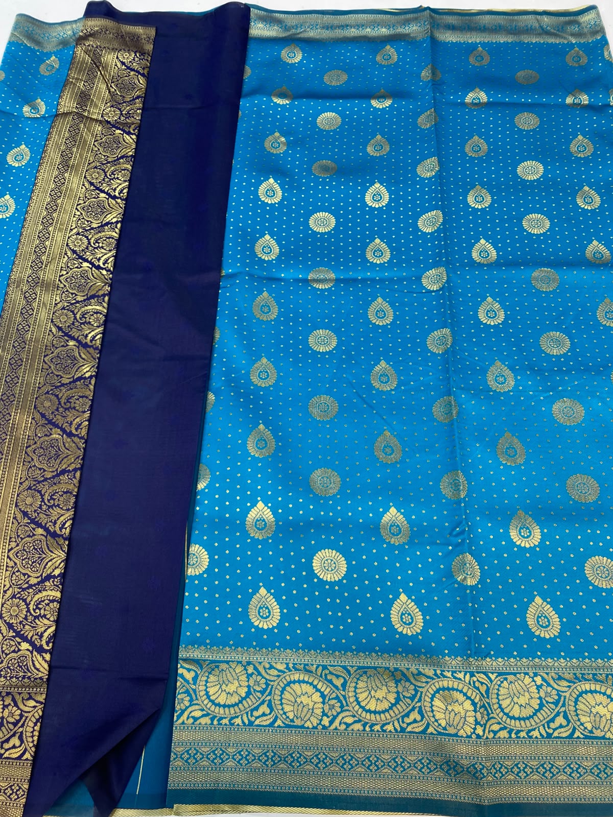 Semi Silk Butta Saree (3466-R11)