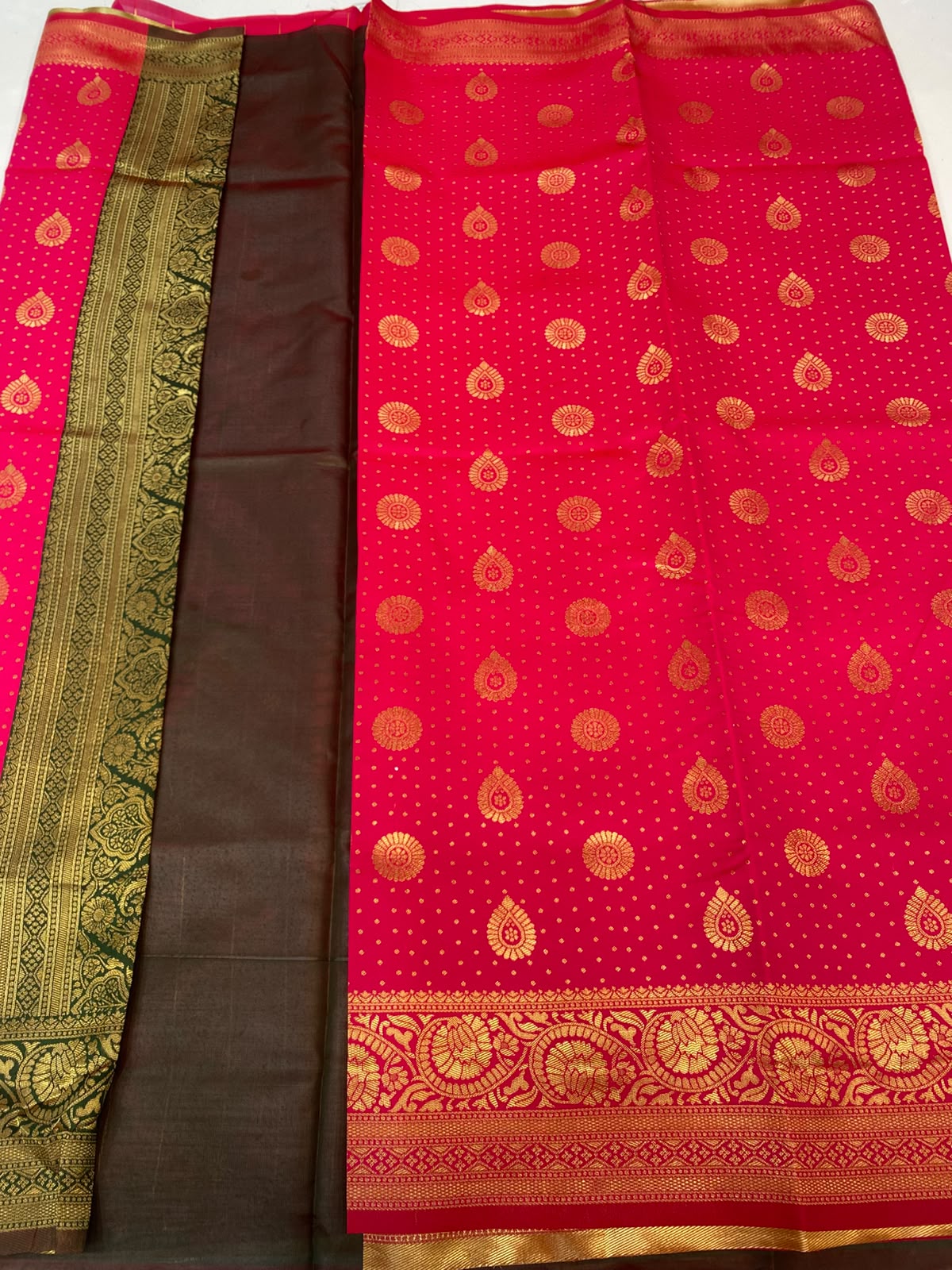Semi Silk Butta Saree (3466-R11)