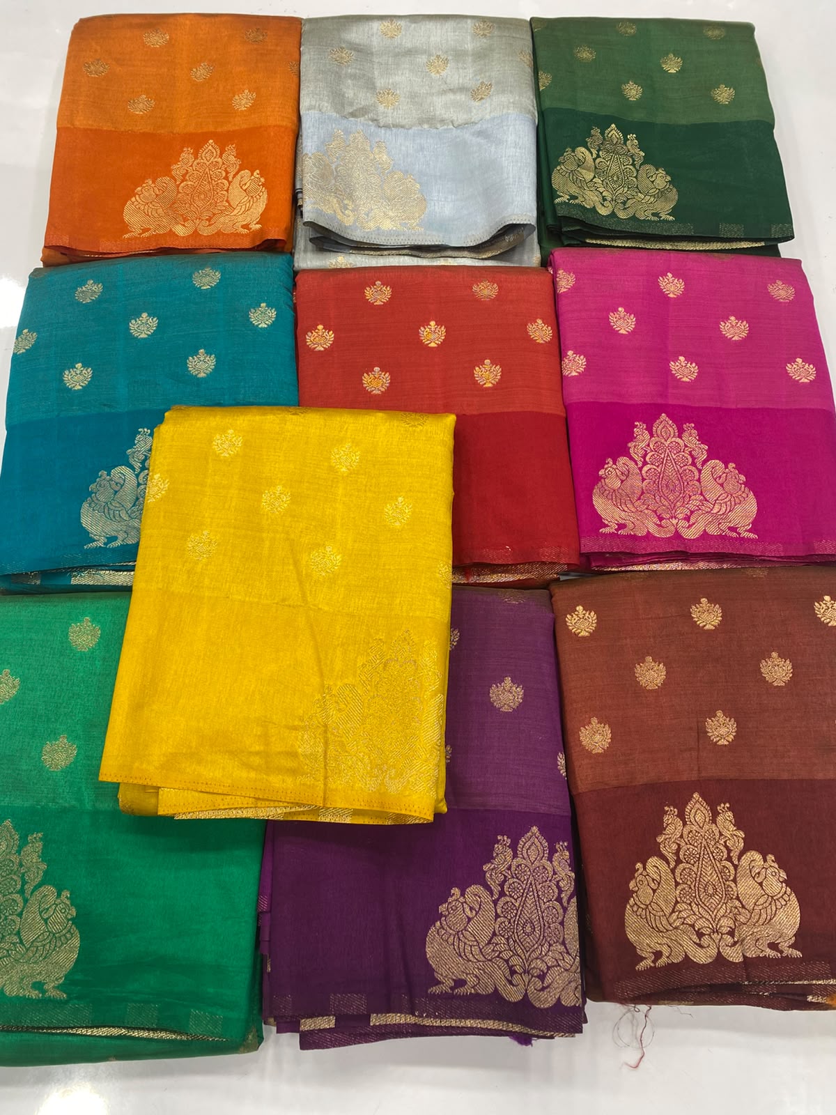 &nbsp;Semi Silk Butta Saree(3463-R18)