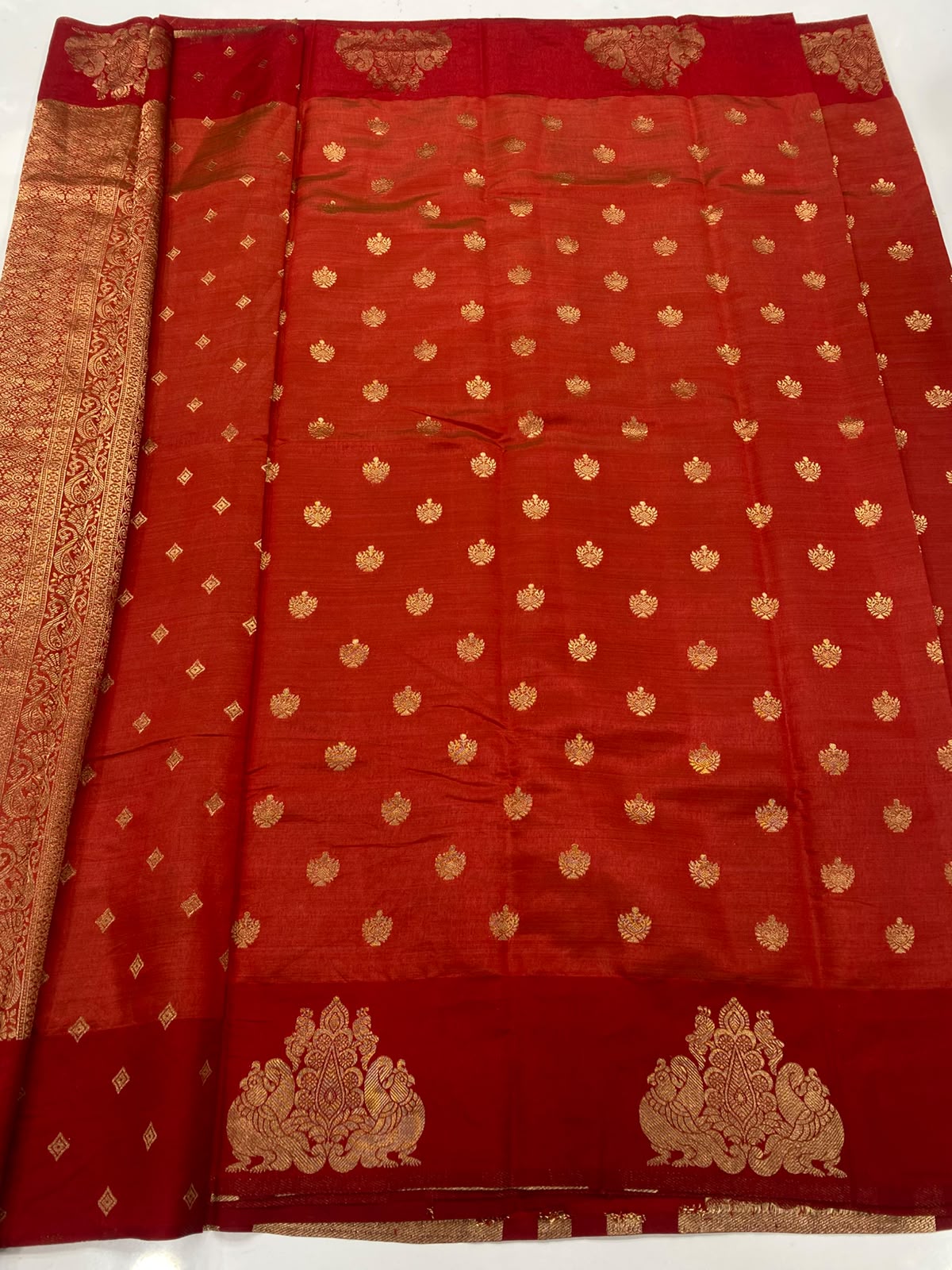 &nbsp;Semi Silk Butta Saree(3463-R18)