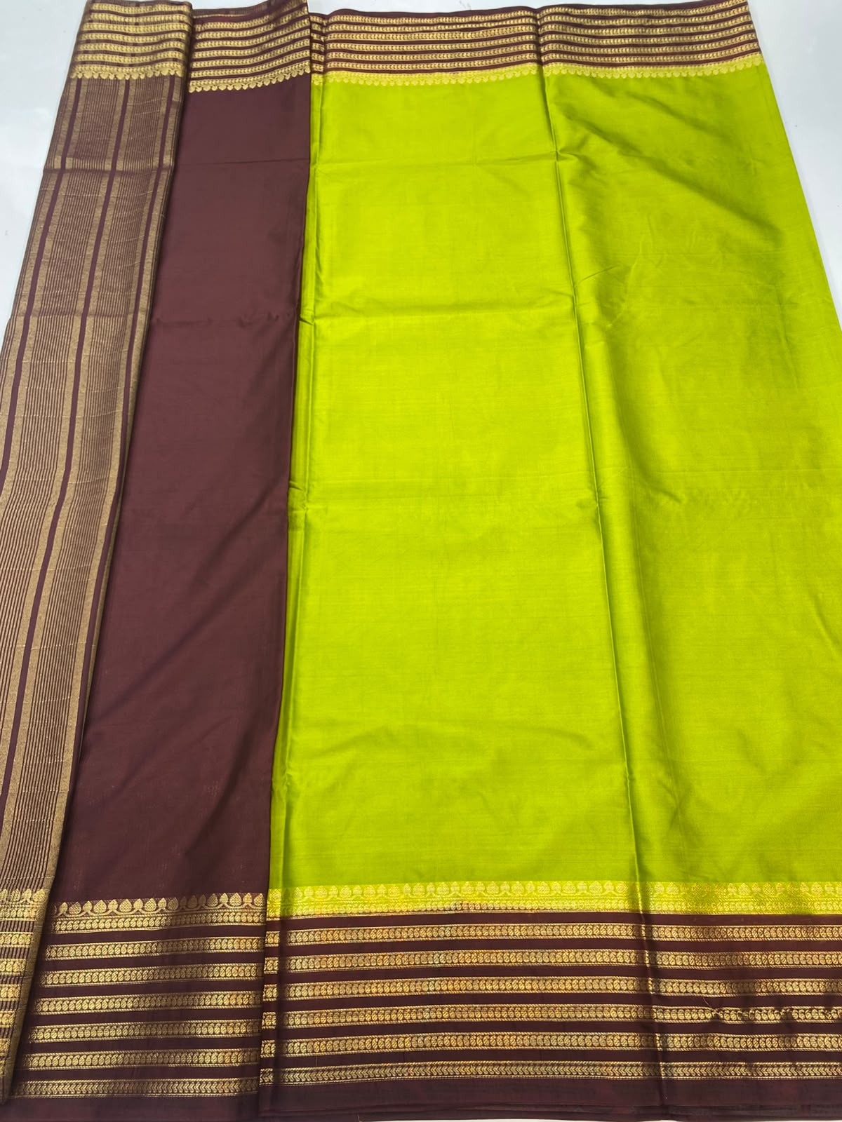 Mysore Crepe Zari Border Saree (3464-R28)