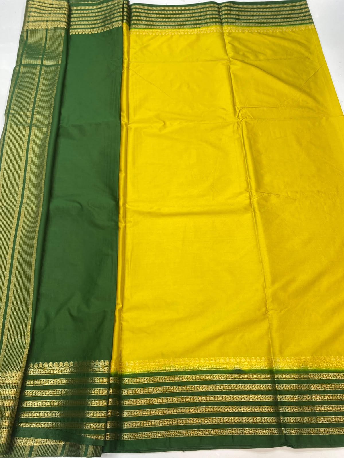 Mysore Crepe Zari Border Saree (3464-R28)