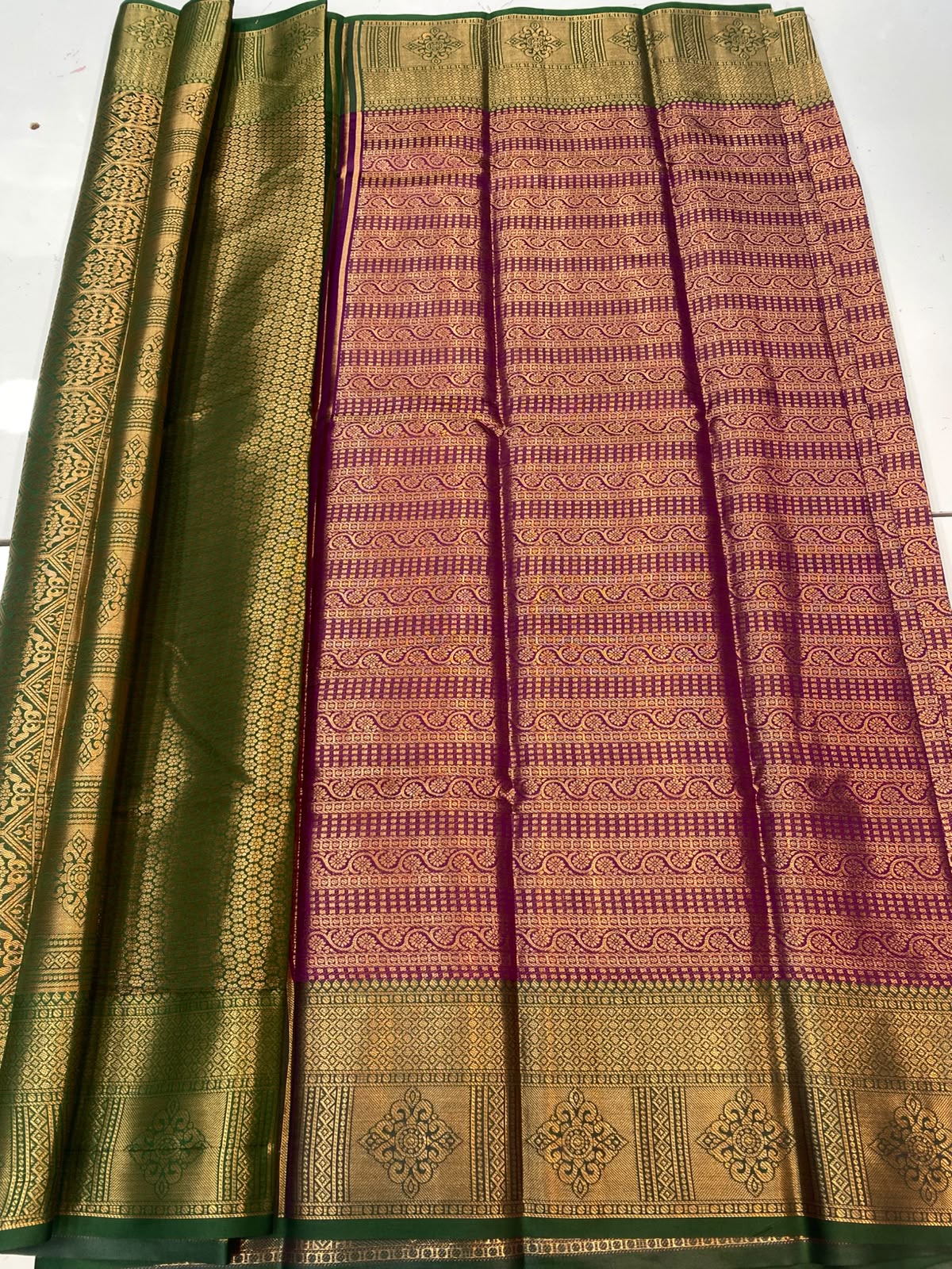 Semi Silk Broket Saree (3403D-R22)