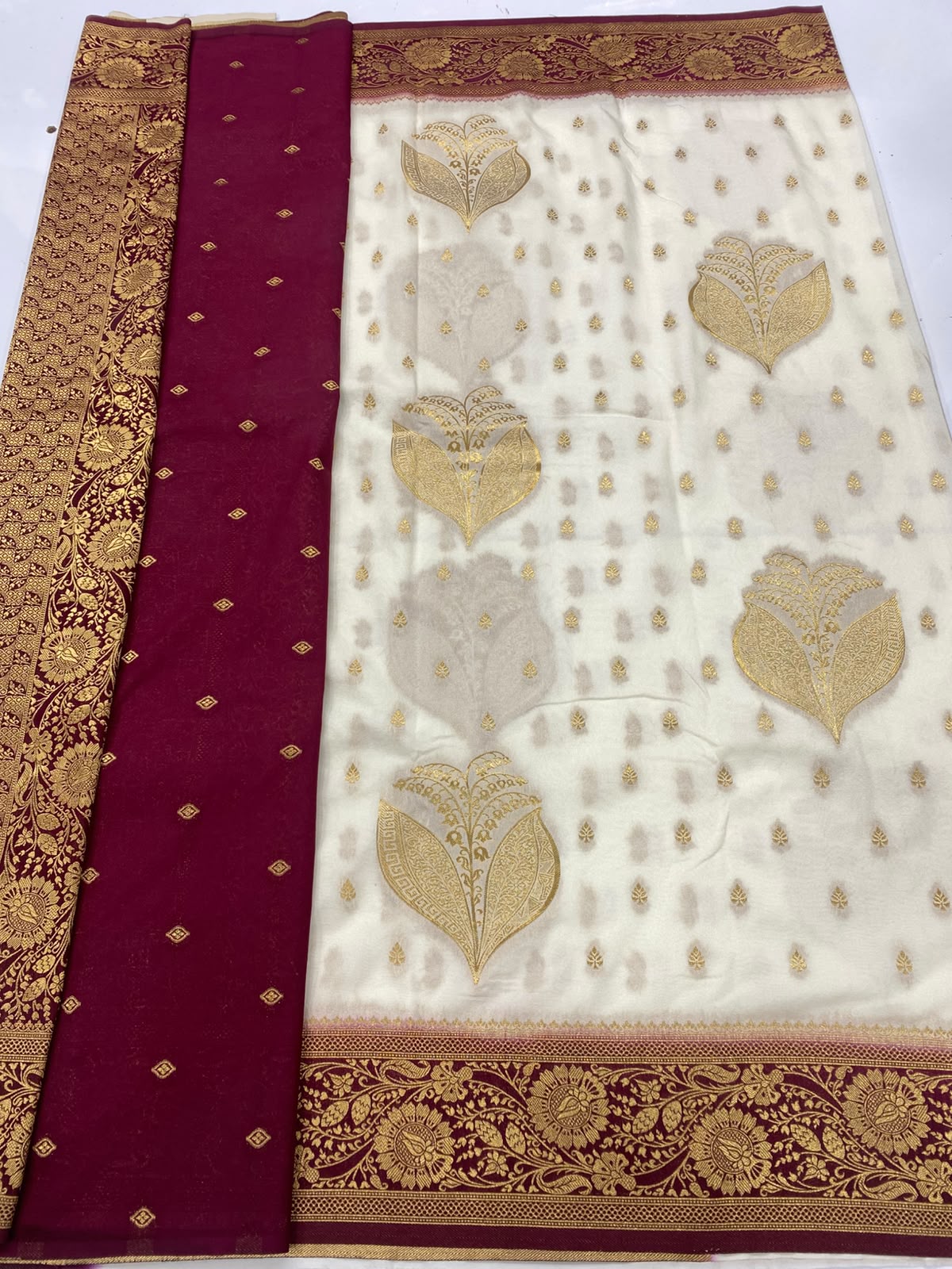 Khaddi Georgette Saree(3490-R21)