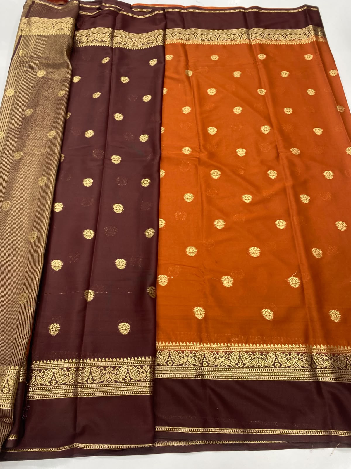 Mysore Crepe Butta Saree(3497-R20)