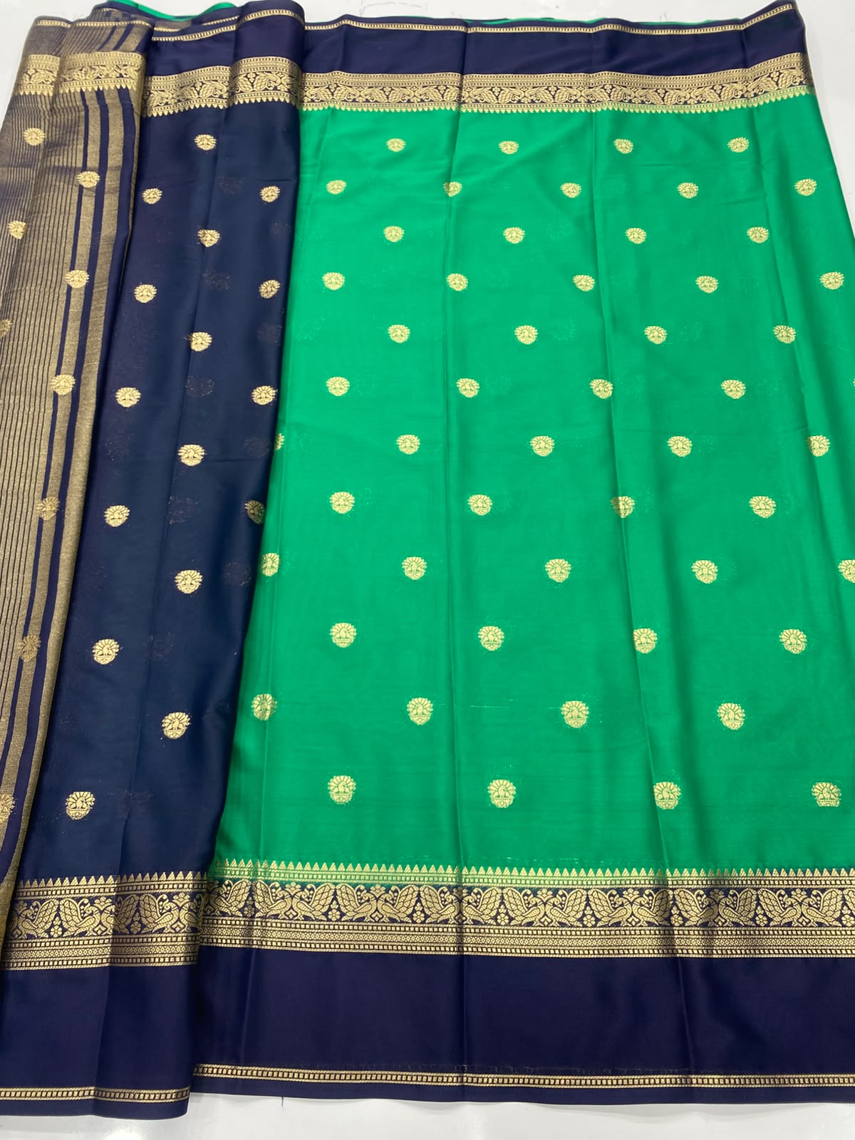 Mysore Crepe Butta Saree(3497-R20)