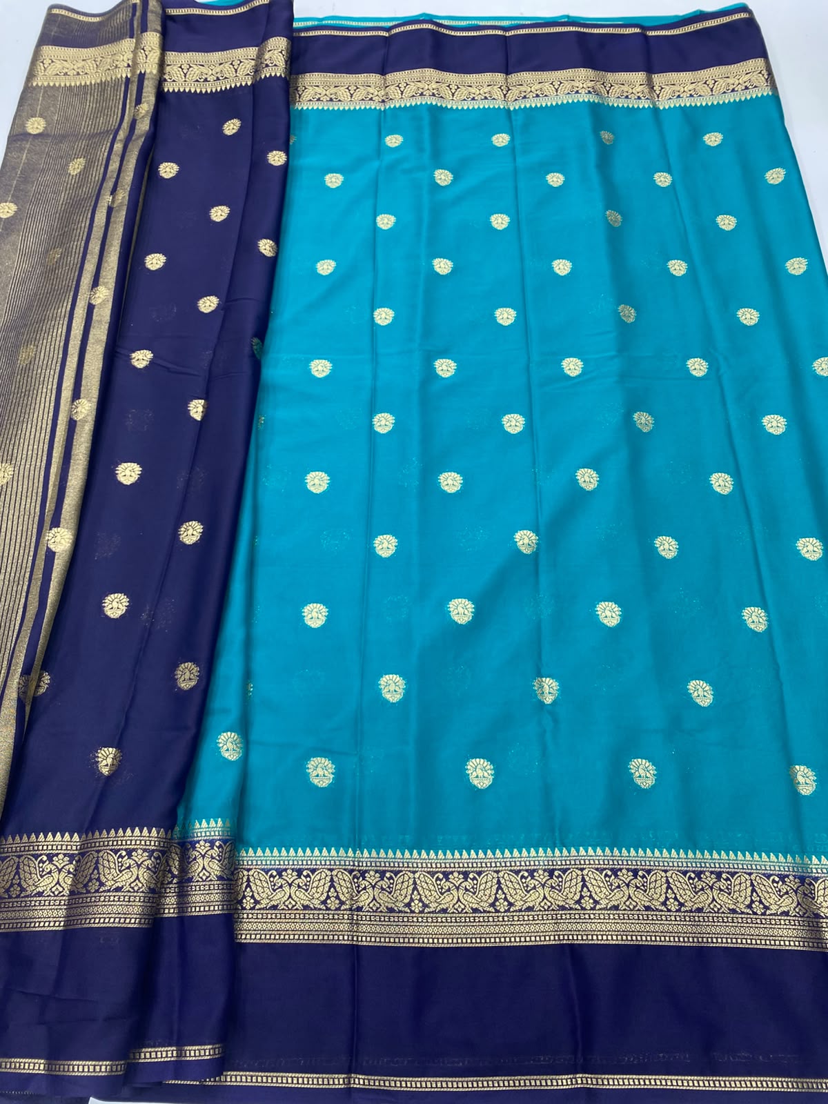 Mysore Crepe Butta Saree(3497-R20)