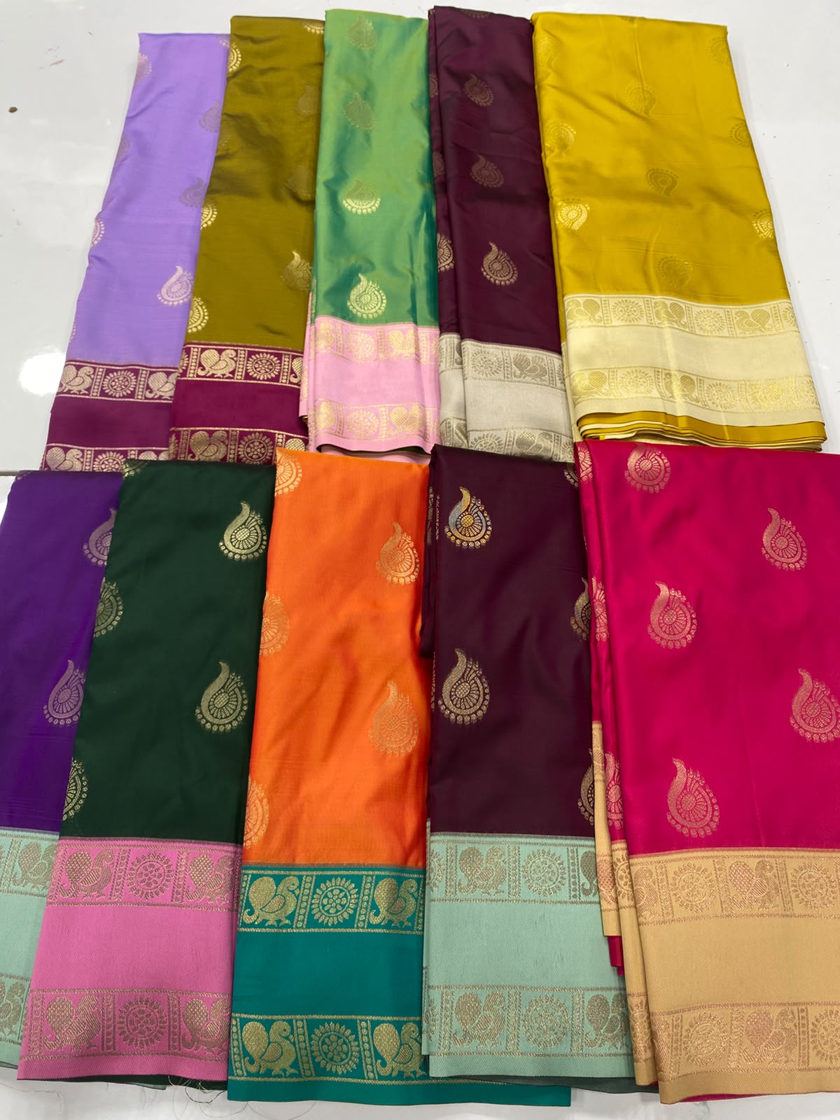 Semi Silk Butta Saree(3498-R10)