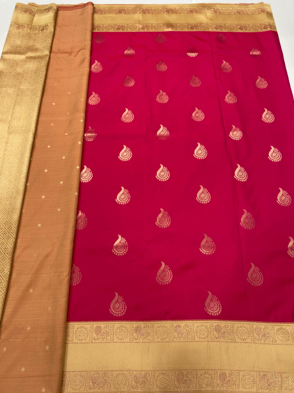 Semi Silk Butta Saree(3498-R10)