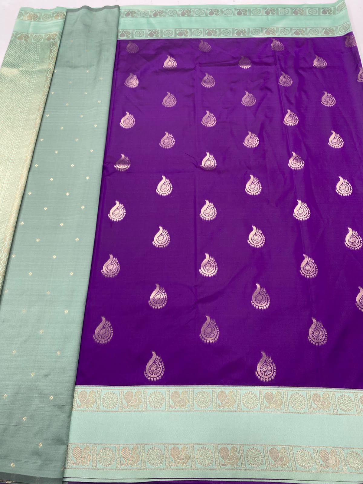 Semi Silk Butta Saree(3498-R10)