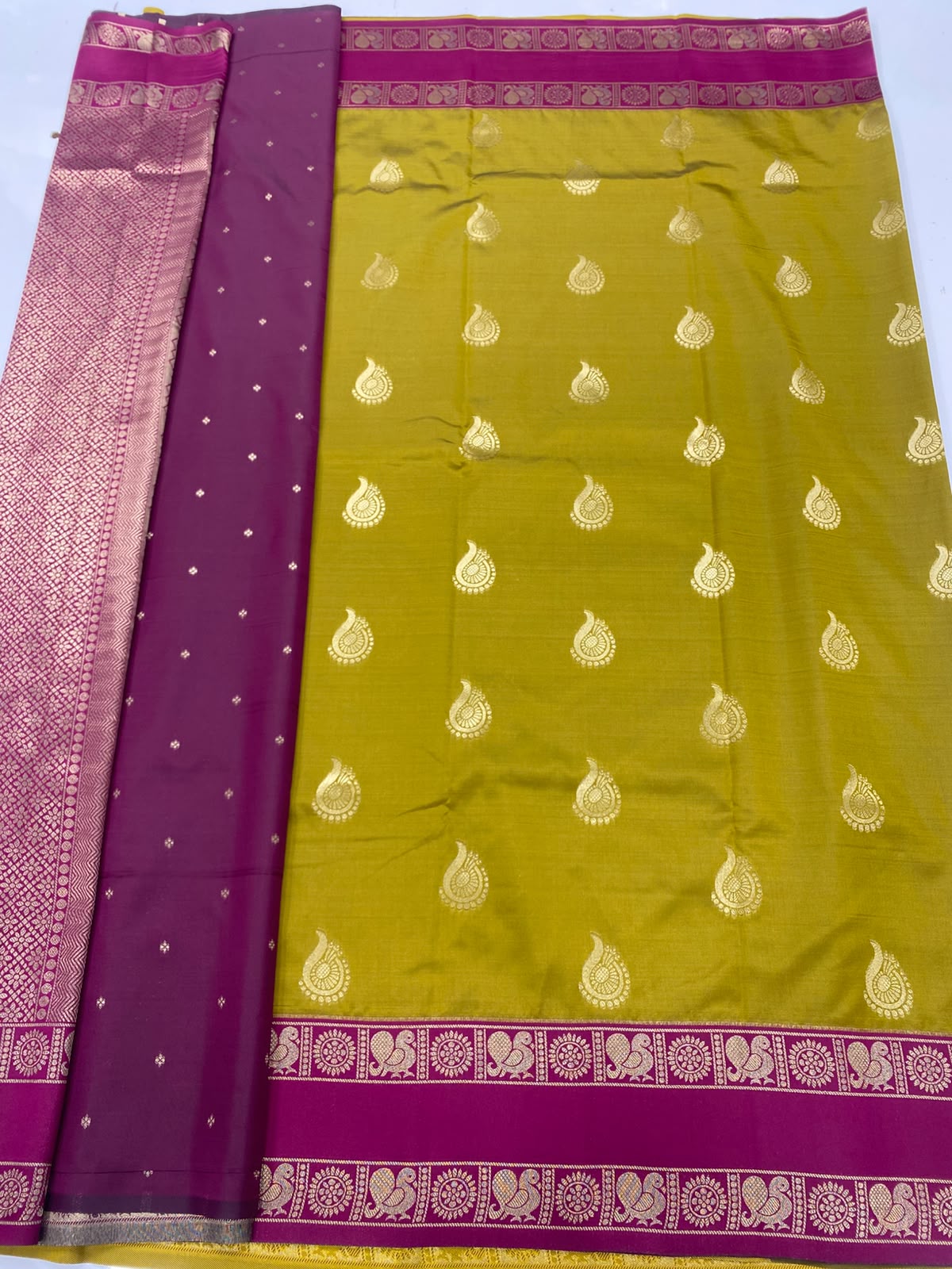 Semi Silk Butta Saree(3498-R10)