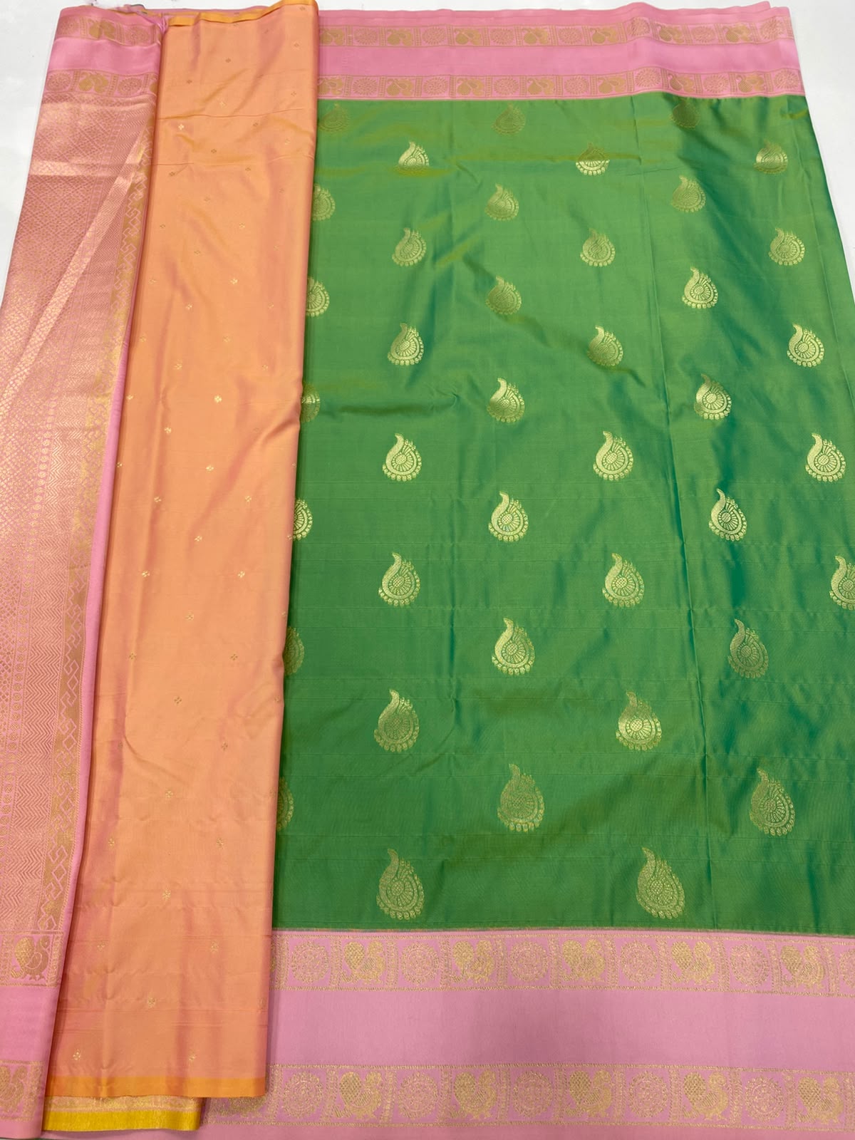Semi Silk Butta Saree(3498-R10)