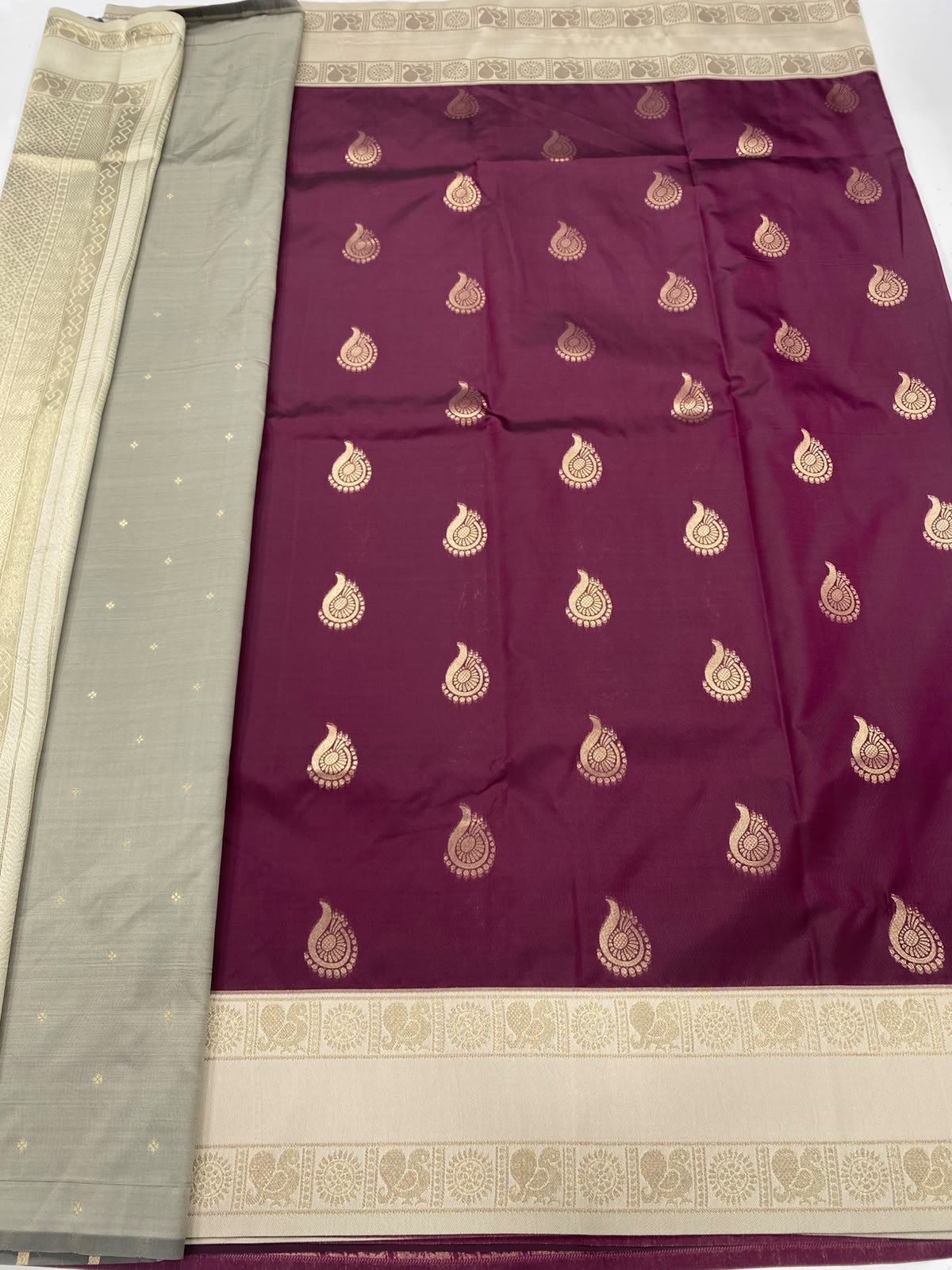 Semi Silk Butta Saree(3498-R10)