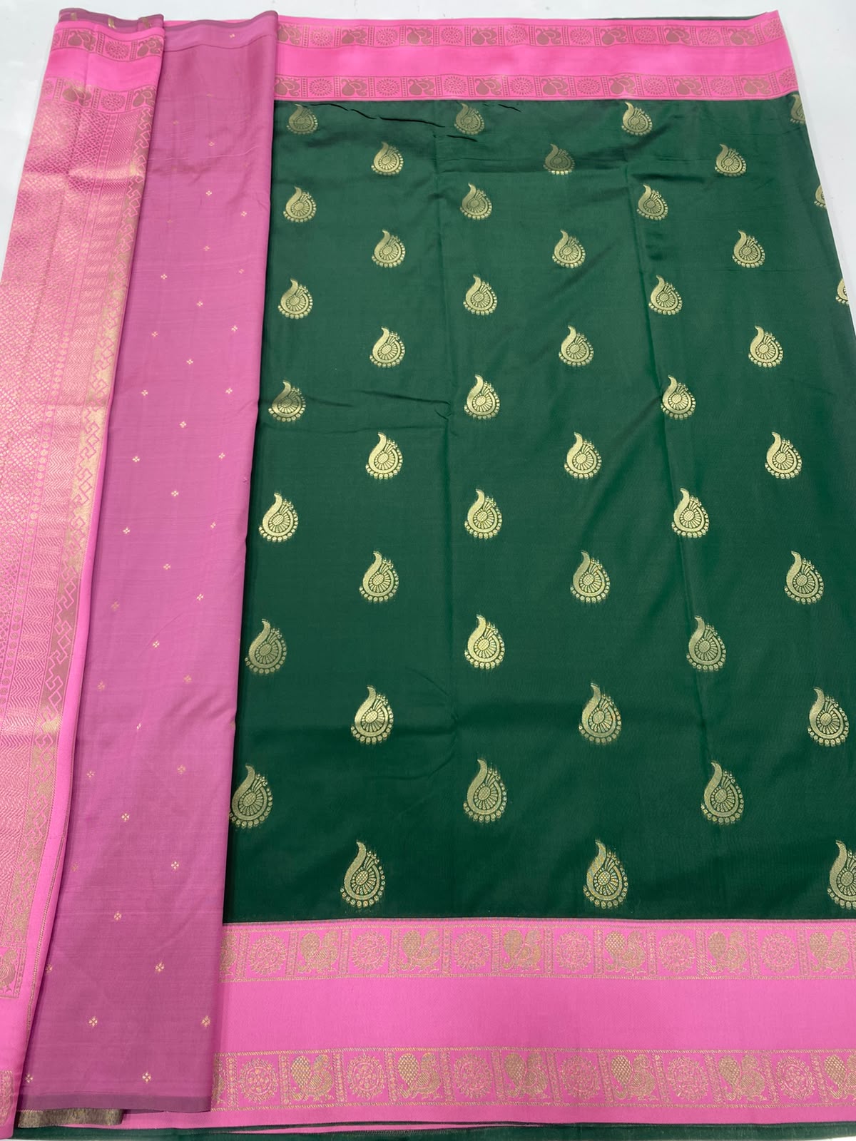 Semi Silk Butta Saree(3498-R10)