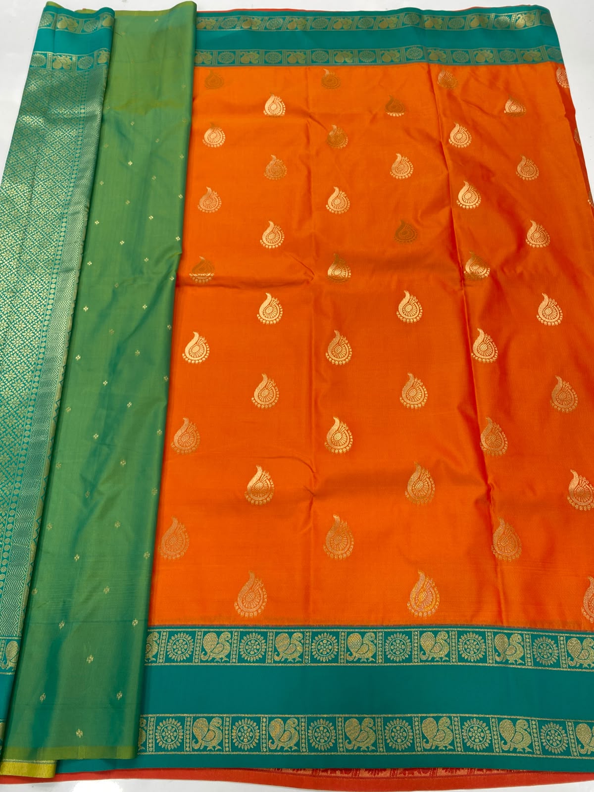 Semi Silk Butta Saree(3498-R10)