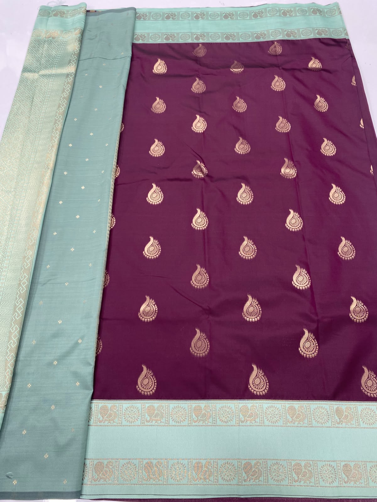 Semi Silk Butta Saree(3498-R10)