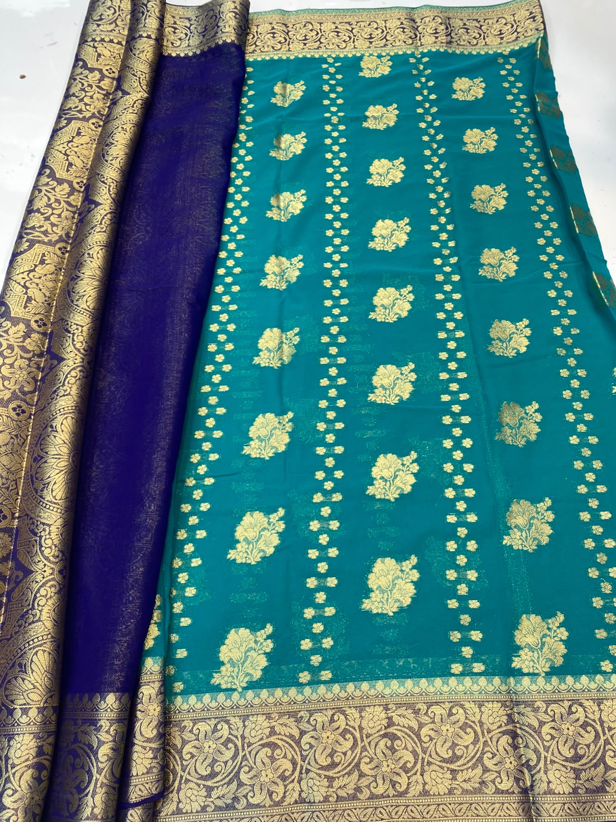 Khaddi Georgette Saree(3493-R24)