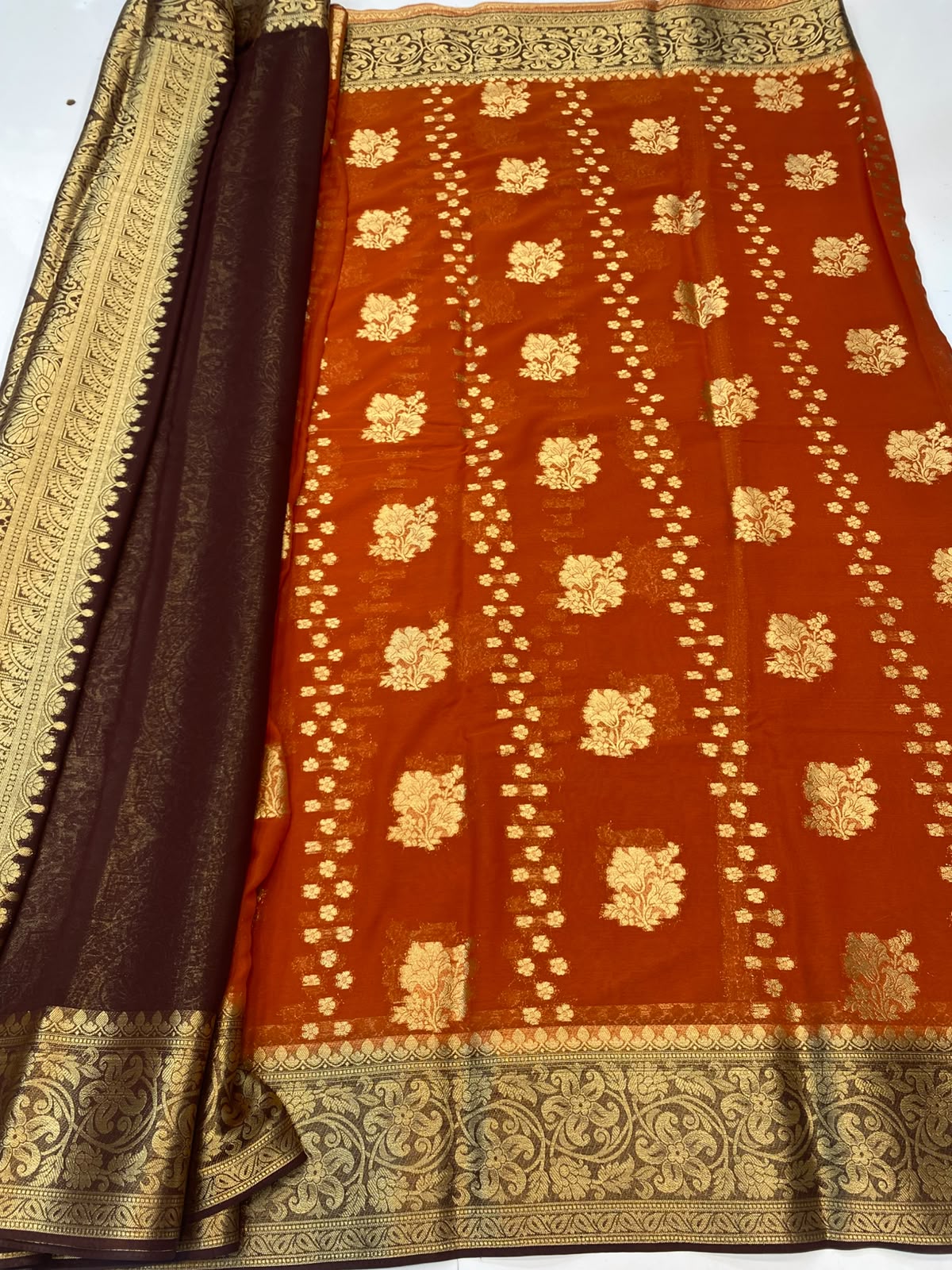 Khaddi Georgette Saree(3493-R24)