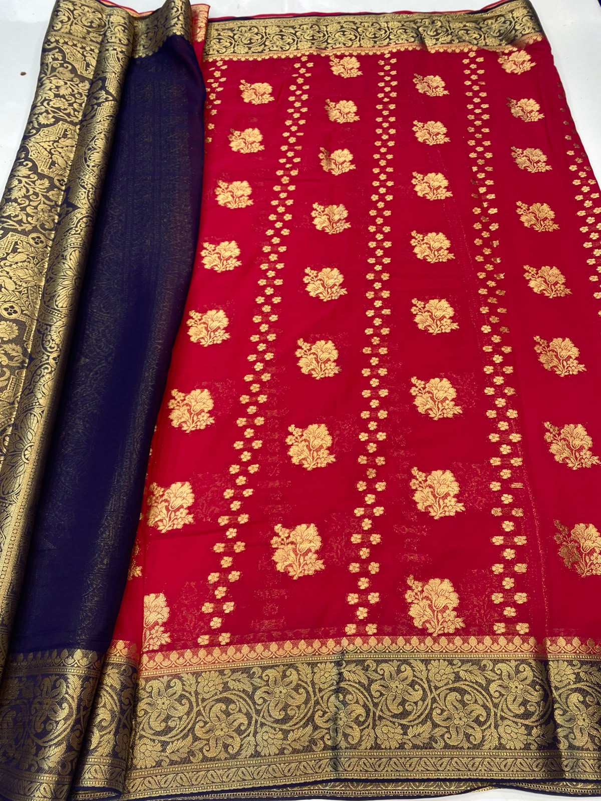 Khaddi Georgette Saree(3493-R24)