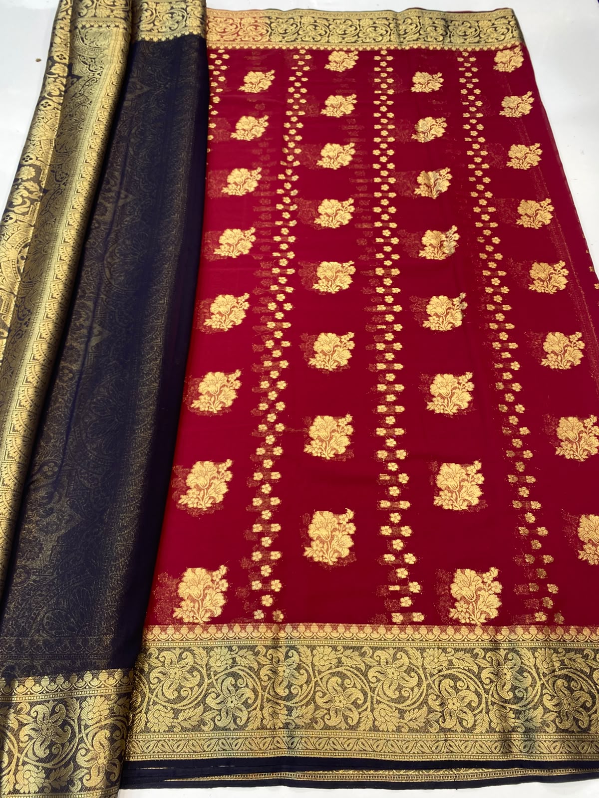 Khaddi Georgette Saree(3493-R24)
