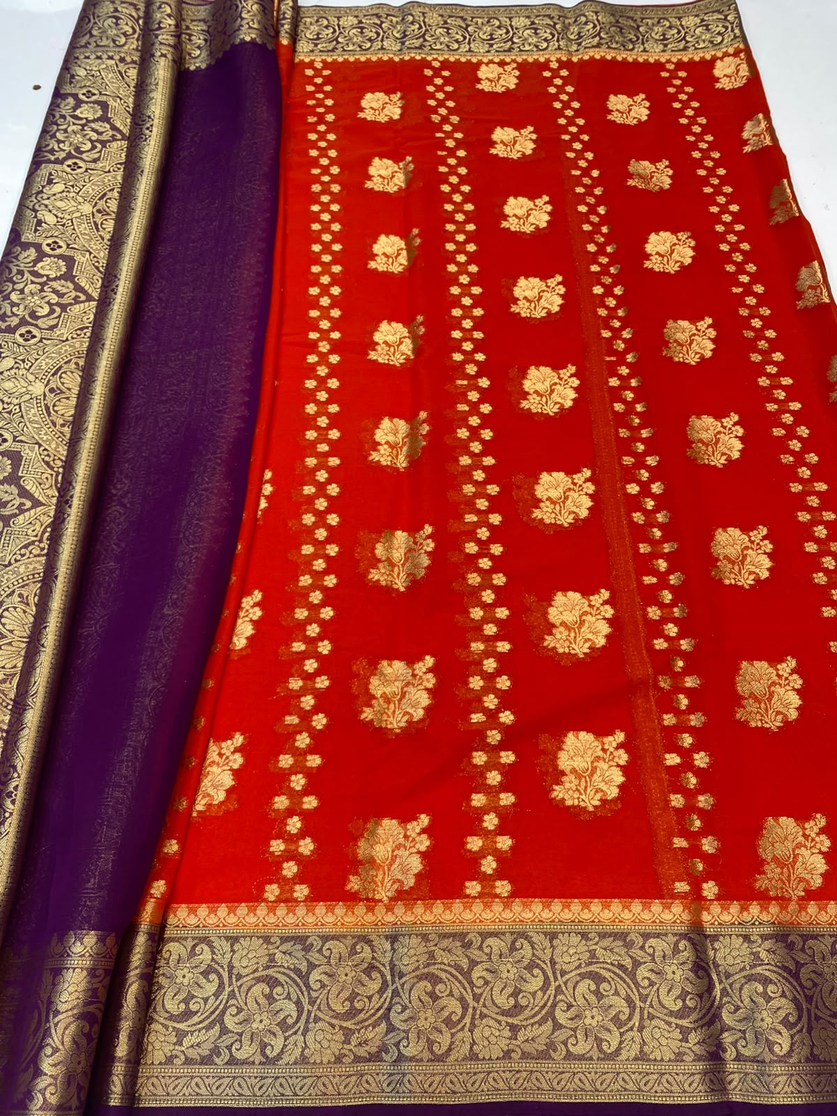 Khaddi Georgette Saree(3493-R24)