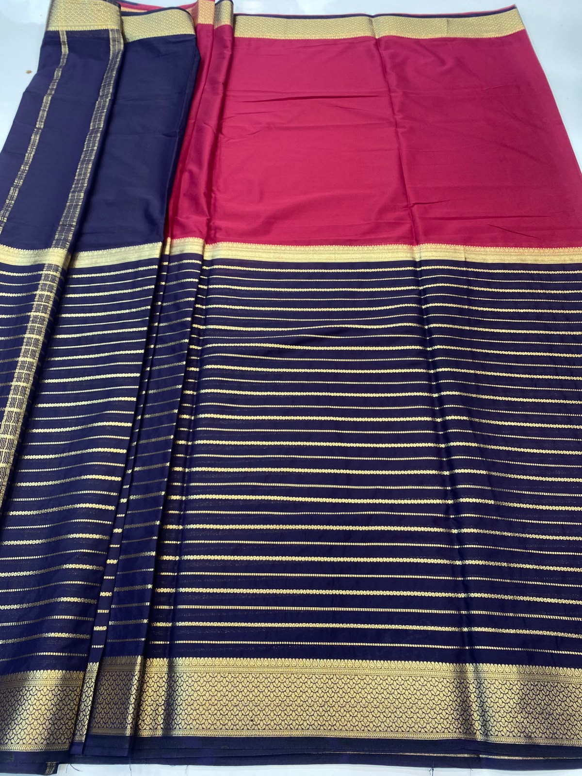 Mysore Crepe Bentex Border(3489-R6)