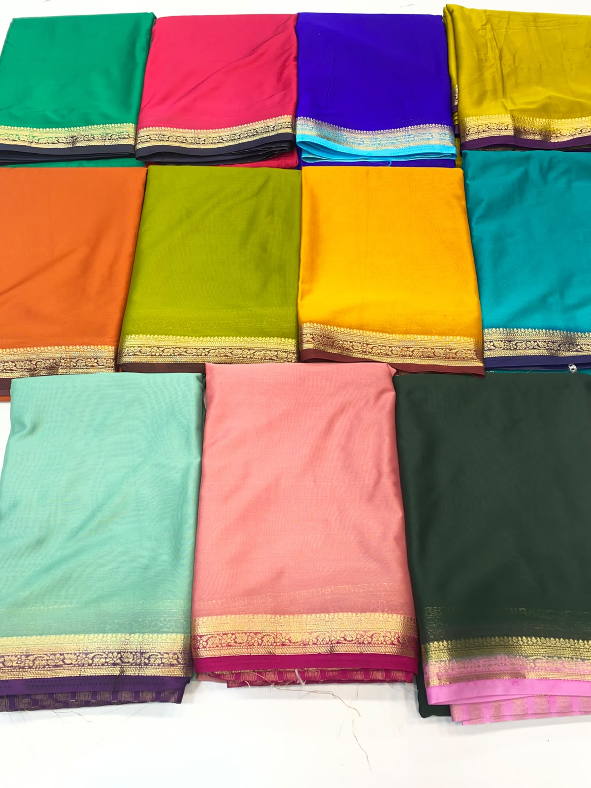 Mysore Crepe Self Saree(3496-R24)