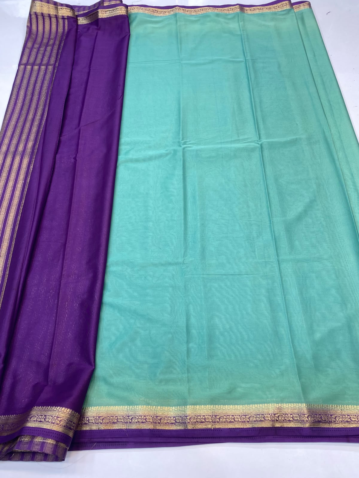Mysore Crepe Self Saree(3496-R24)