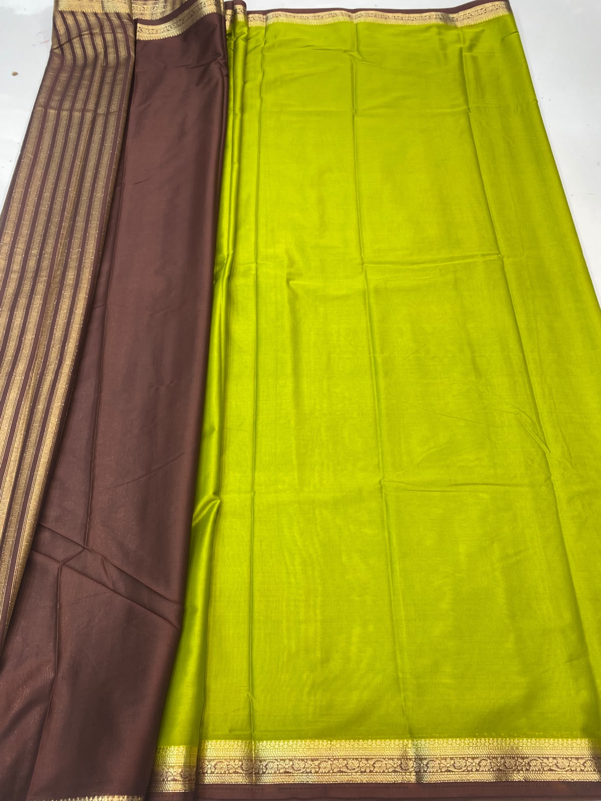 Mysore Crepe Self Saree(3496-R24)