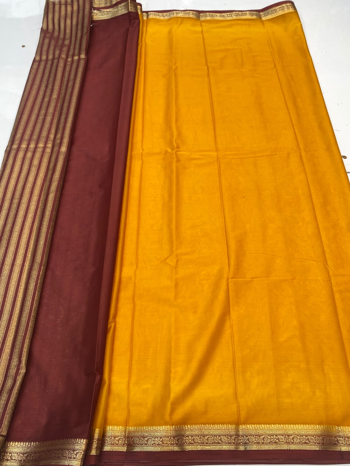 Mysore Crepe Self Saree(3496-R24)